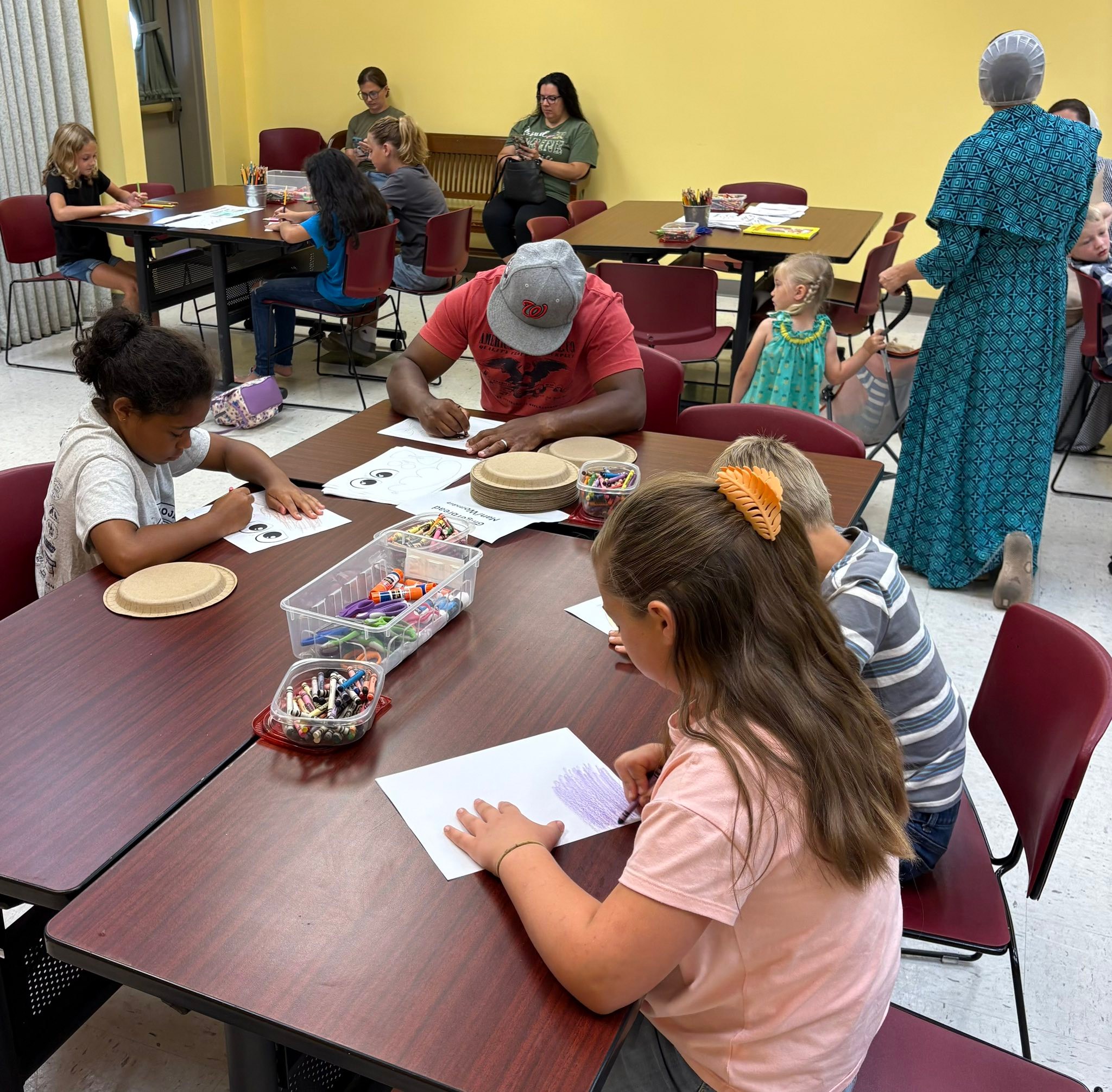 The library was bustling with... - Grove Family Library | Facebook