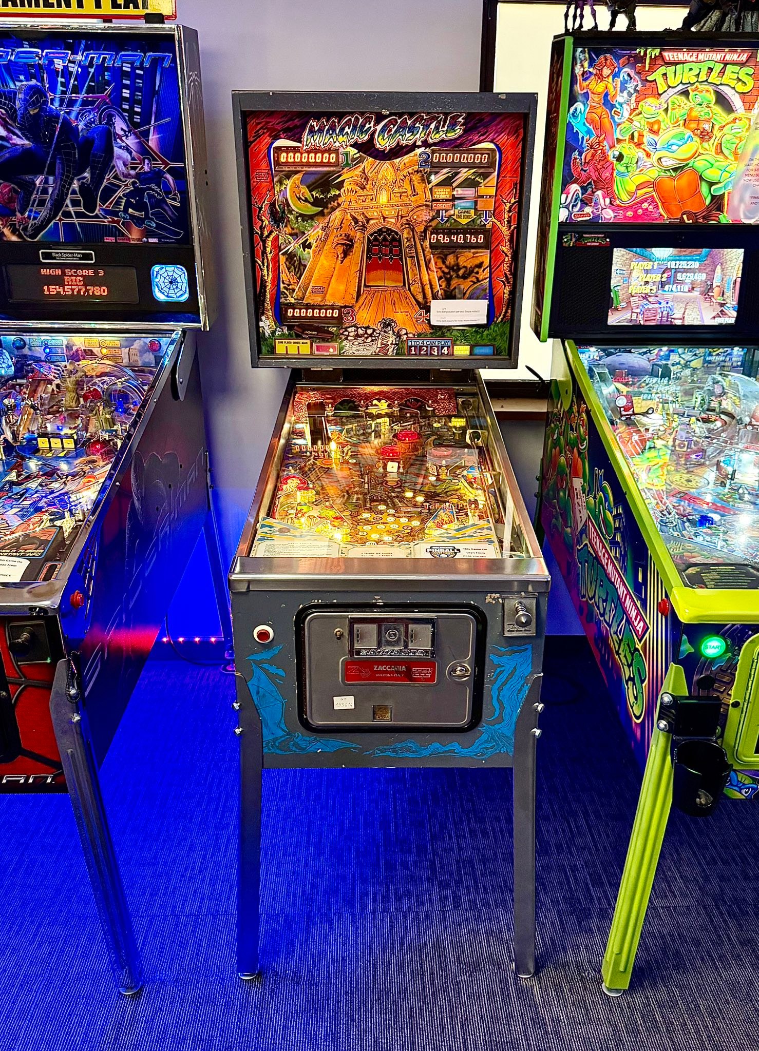 Refurbished Zaccaria Magic Castle pinball machine