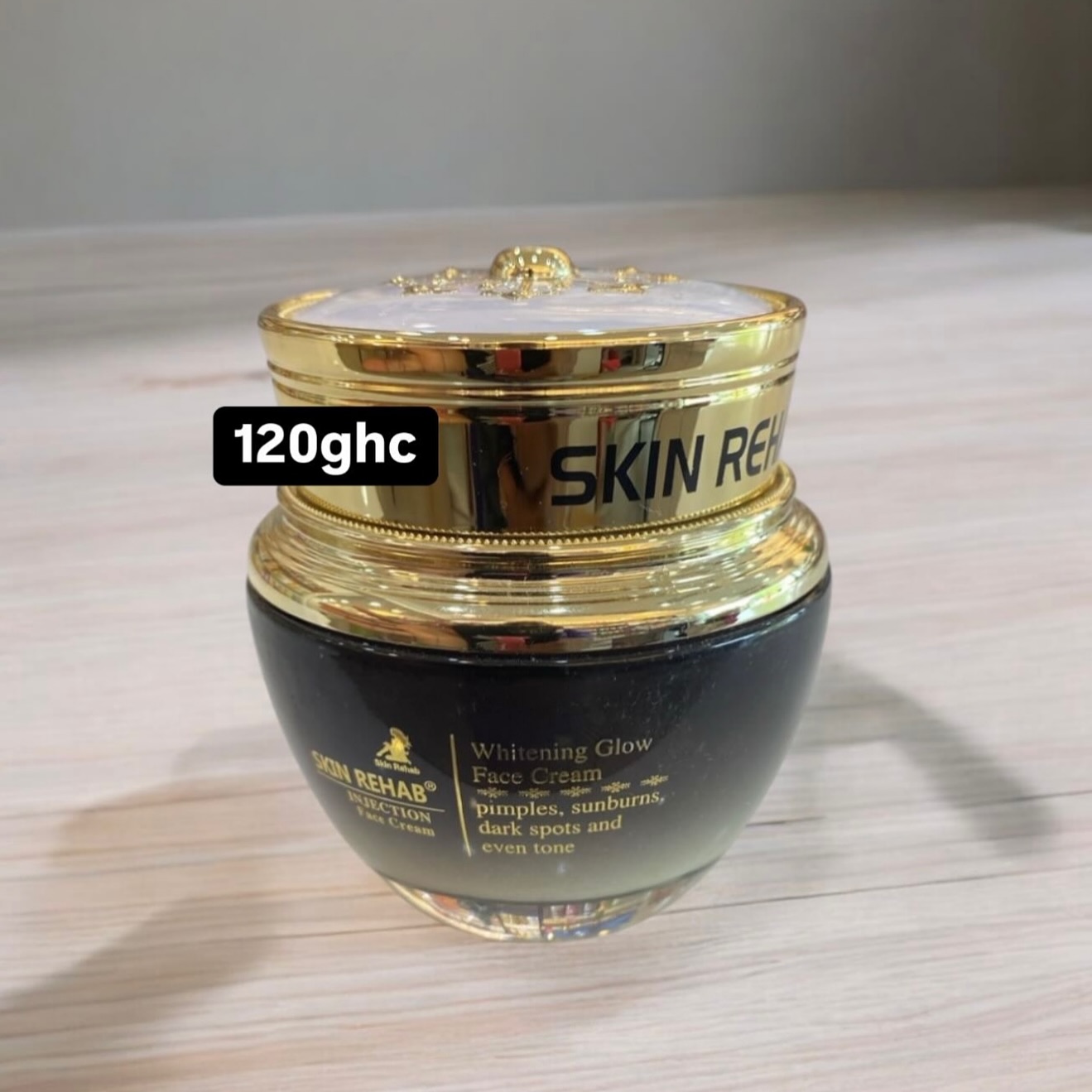 glutathione injection facial cream 24k gold 30g on the face Skin Rehab set in stock 👌🏽✌🏽 Prices: Body lotion: GHC 120.00 Serum: GHC 120.00 Cream: GHC 120.00 Glutathione and Marine Collagen: K-cosmetics Volume:100mL