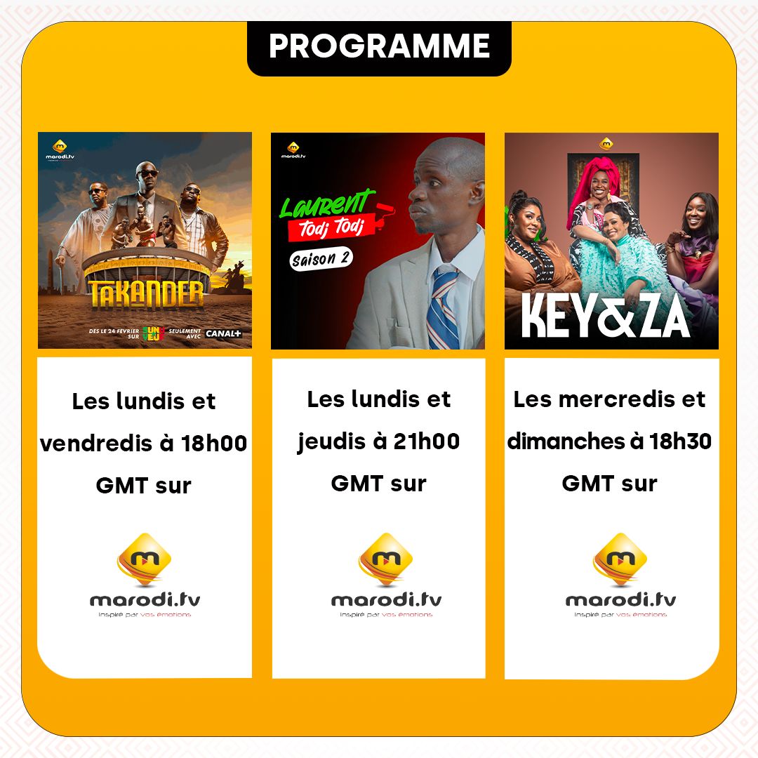 marodi.tv - Découvrez votre nouvelle programmation ! 🎬 À noter, vous ...