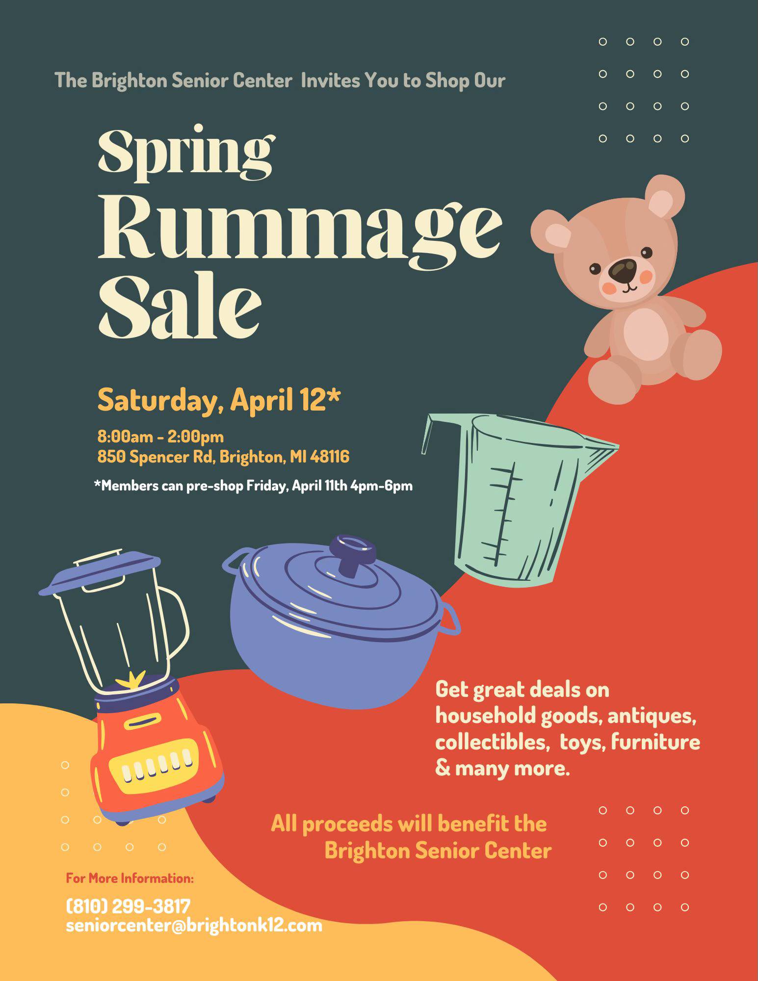 Our Rummage Sale Fundraiser is... - Brighton Senior Center | Facebook