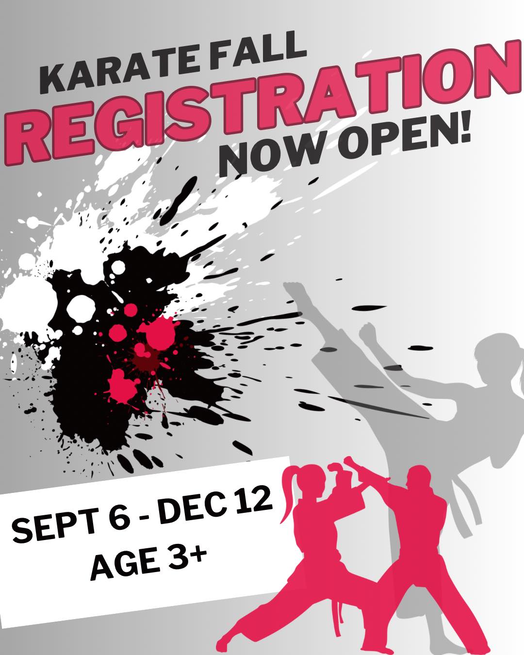 🥋 FALL REGISTRATION IS OFFICIALLY... - Karate-Do Academy | Facebook