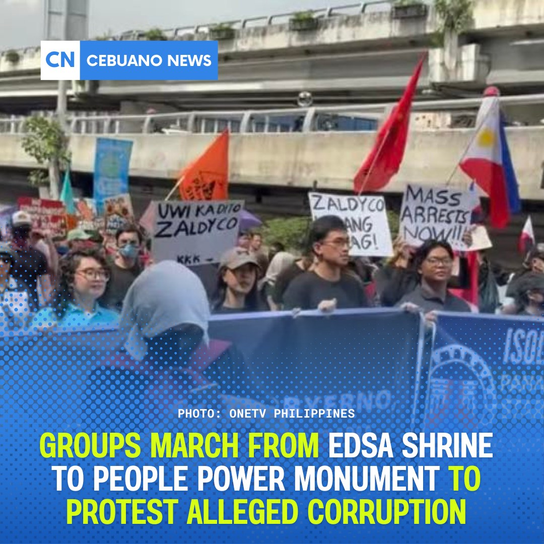 Cebuano - Various groups marched from EDSA Shrine to the People Power ...