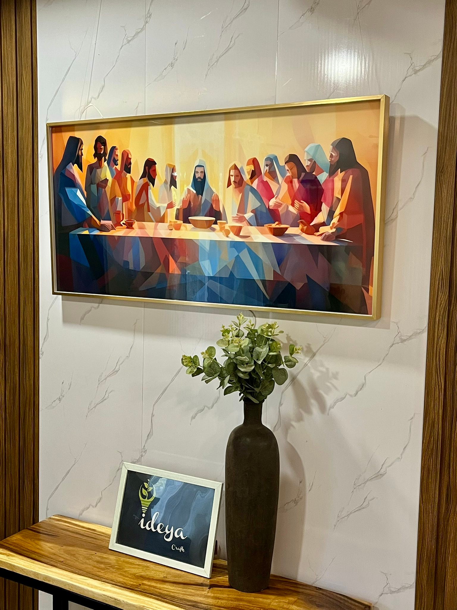 Upgrade your decor with this premium 3D Last Supper LED Wall Art ✨