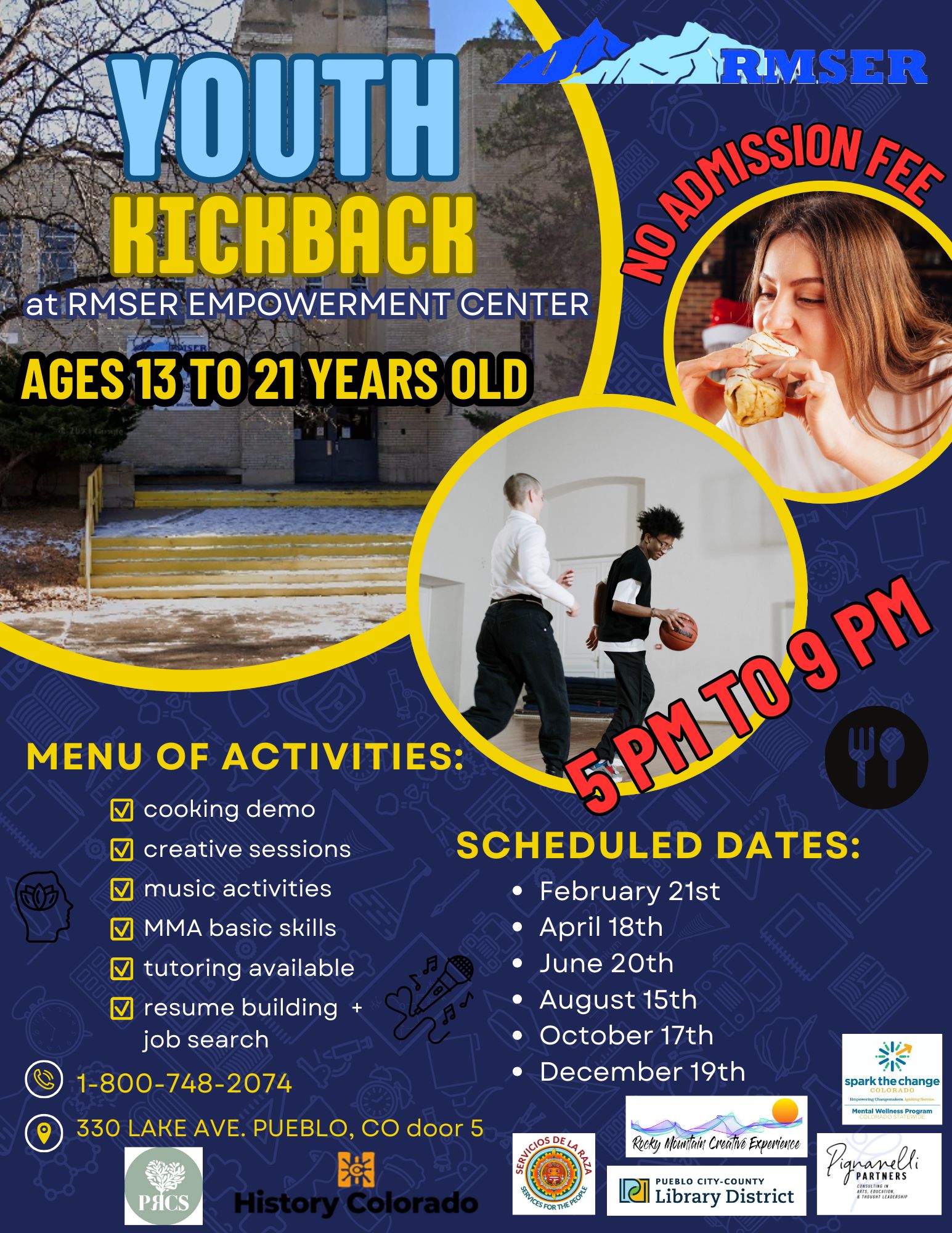 Youth Kickback - ages 13 to 21 years
