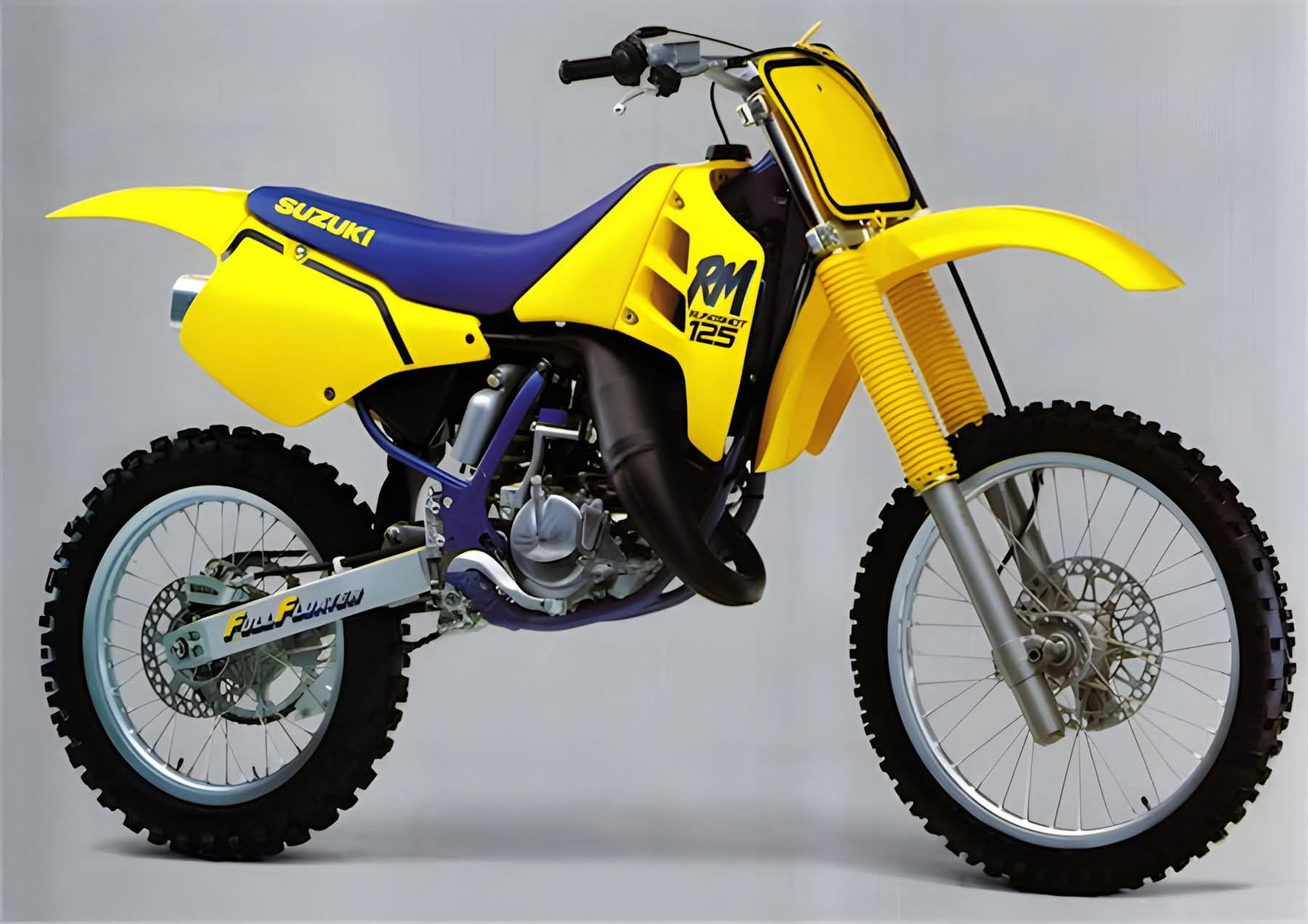 1989 Suzuki RM125 two-stroke motocross bike