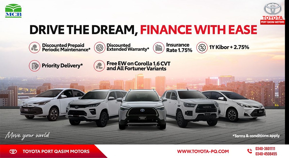 Toyota - Financing Your Toyota Just Got Easier! Toyota Port Qasim ...