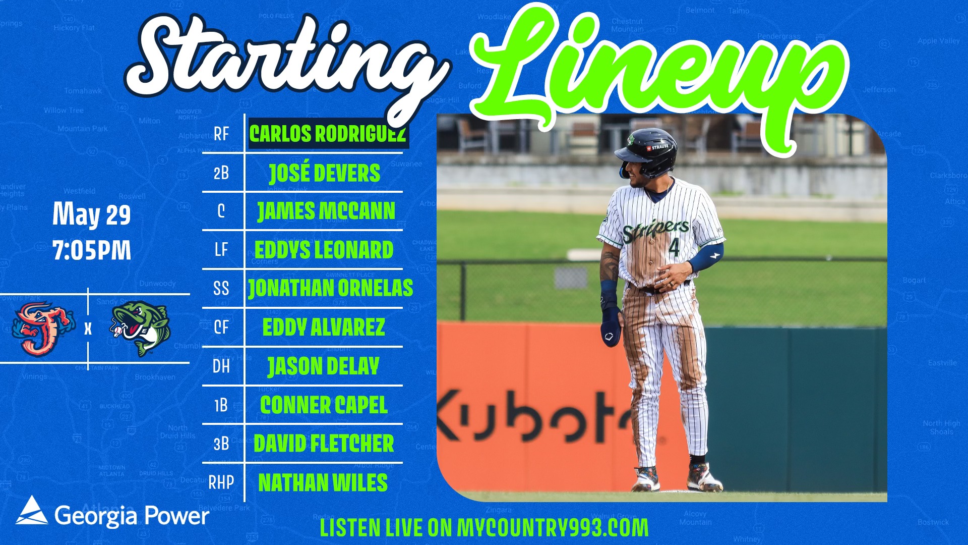 Gwinnett - RAIN RAIN GO AWAY 📍: Coolray Field 🕰️: 7:05pm 📻/📺: bit.ly ...