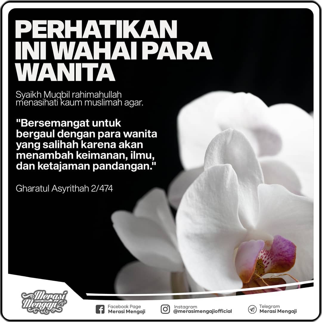 Merasi Mengaji - 📎 PERHATIKAN INI WAHAI PARA WANITA