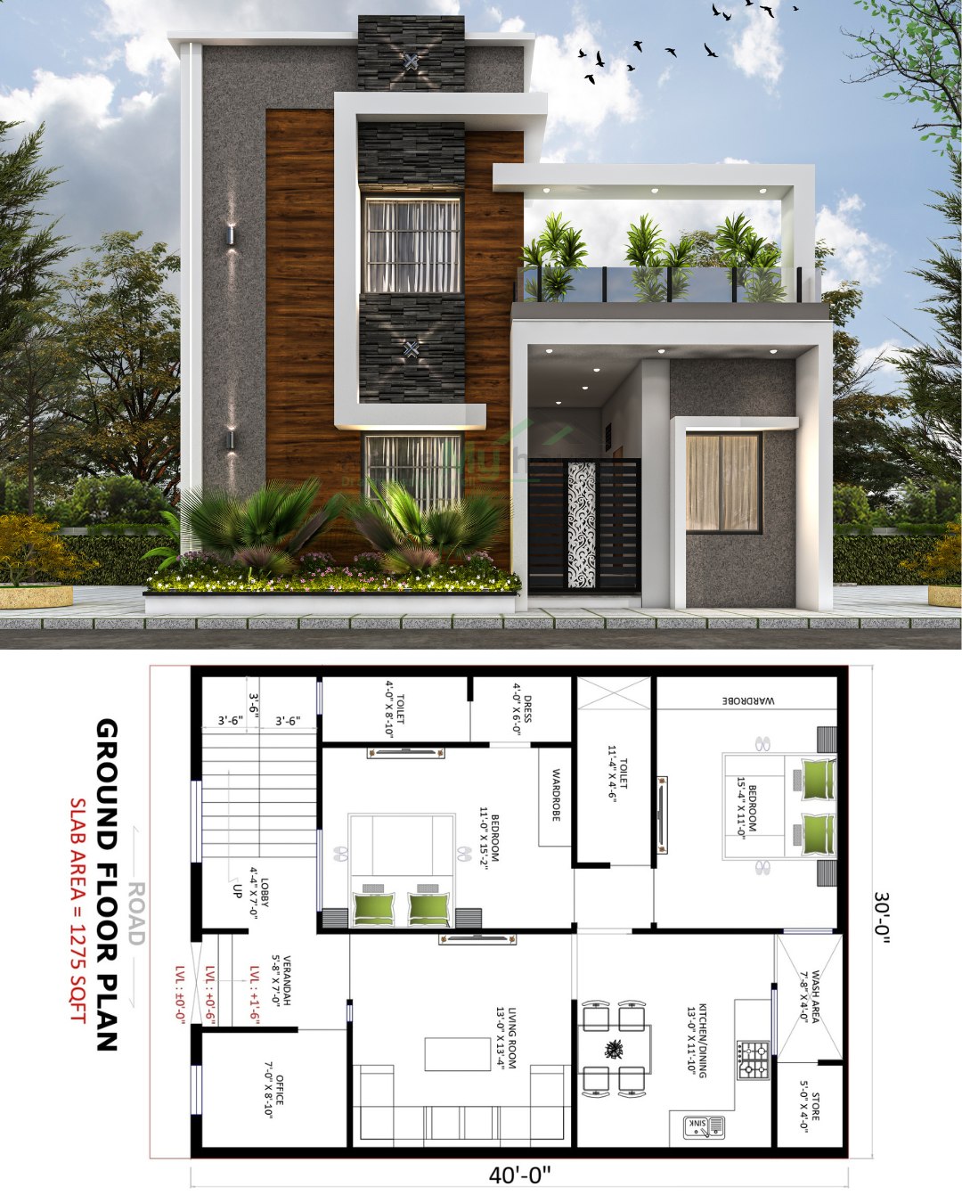Make My House - 20x60 House Floor Plan Design Looking... | Facebook