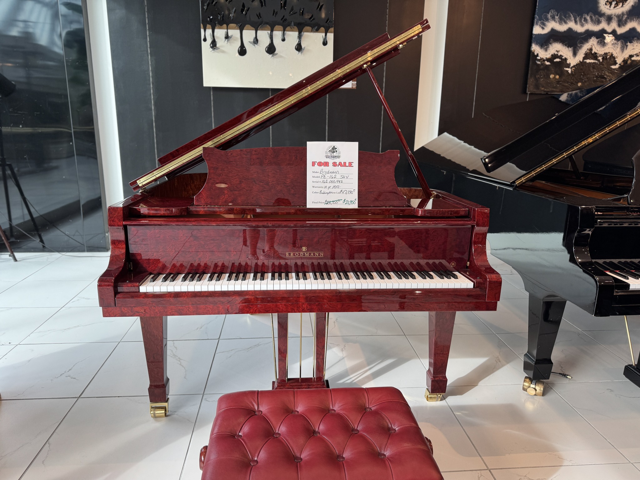 World Class Piano Gallery - STEINWAY L GRAND PIANO - ONYX - IS IT NEW ...