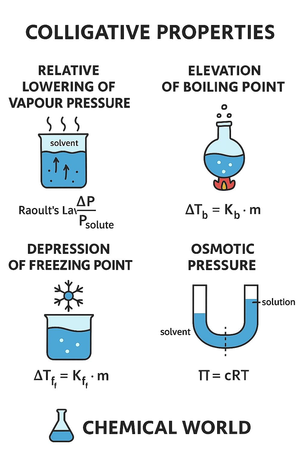 Chemical - Relative Lowering of Vapour Pressure Elevation of Boiling ...