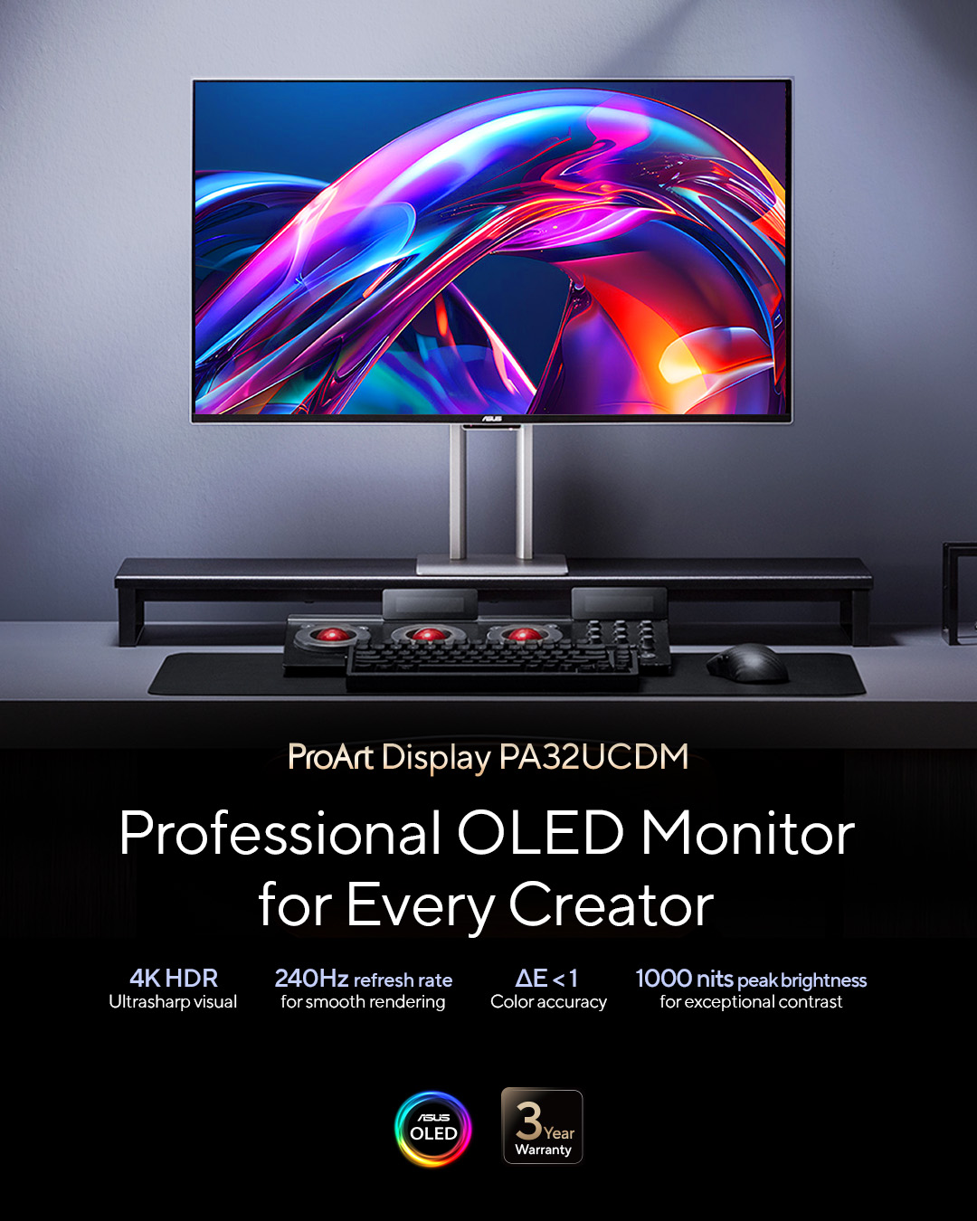 ASUS - Once you go #OLED, you don’t go back. 🎨🖥️ The ProArt Display ...