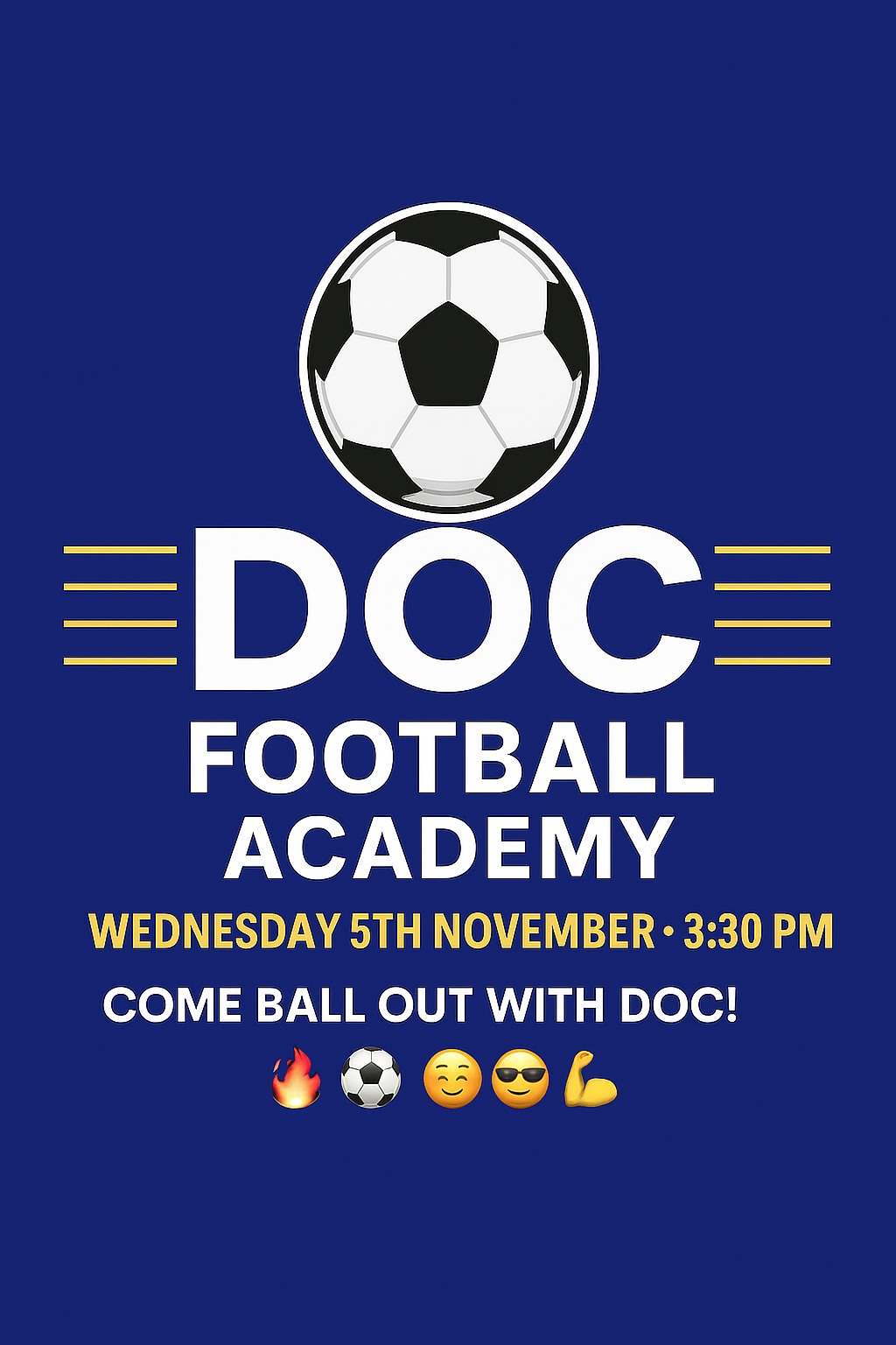 ⚽ FREE SOCCER TRIAL SESSION! ⚽... - DOC Football Academy | Facebook