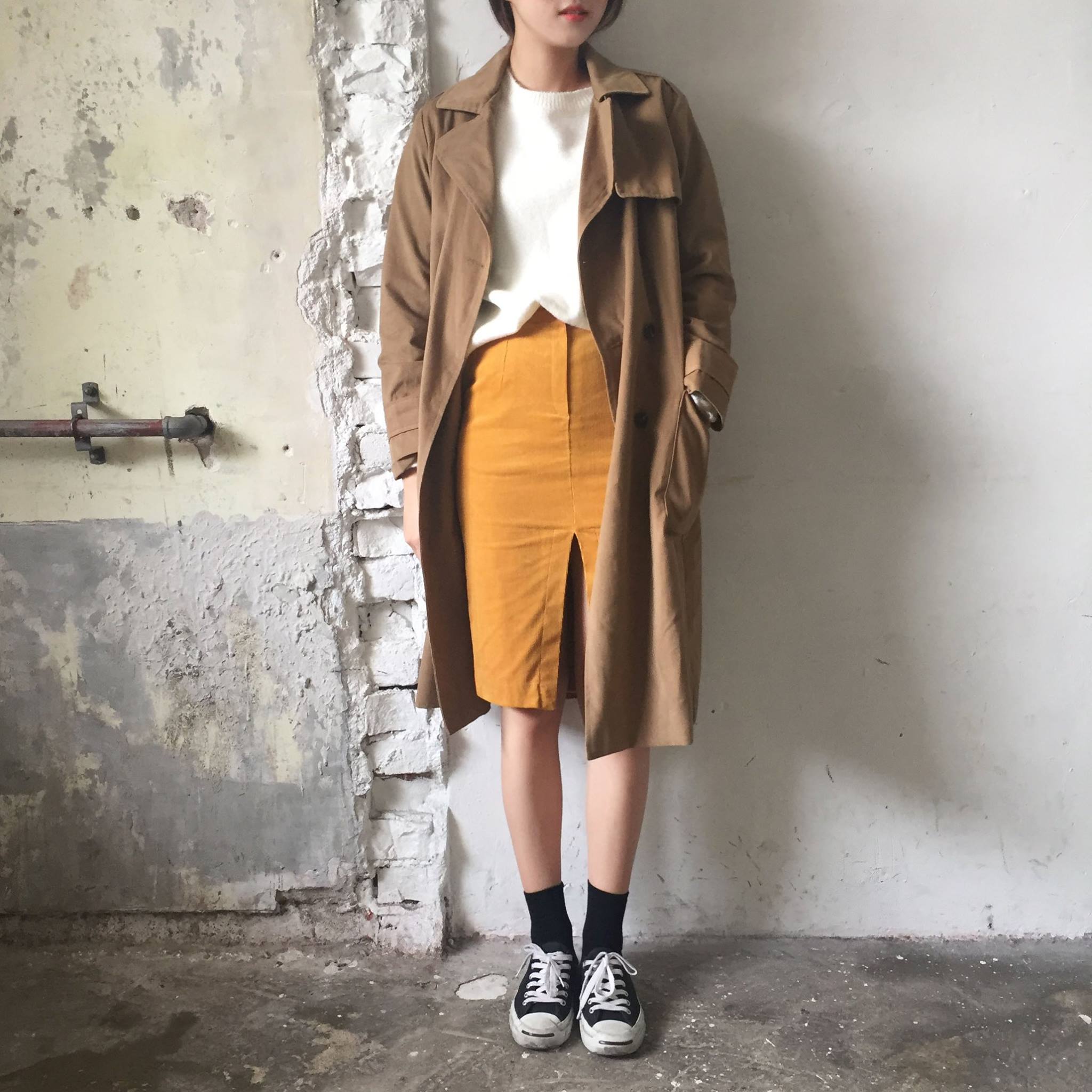 쿠치마치 - 쿠치마치 스커트 데일리룩 인스타그램
