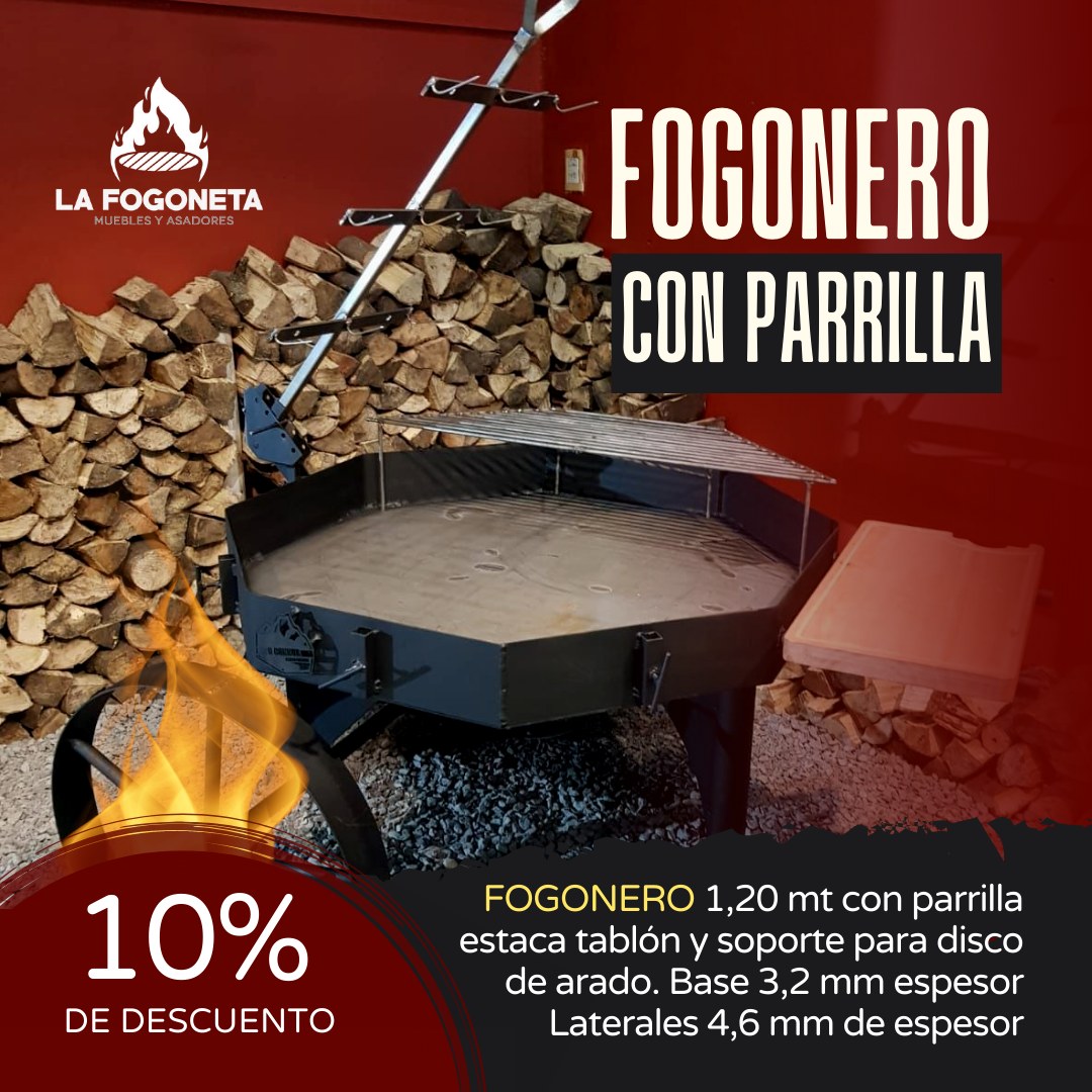 La - FOGONERO CON PARILLA🔥 Este modelo es uno de los preferidos, sus ...