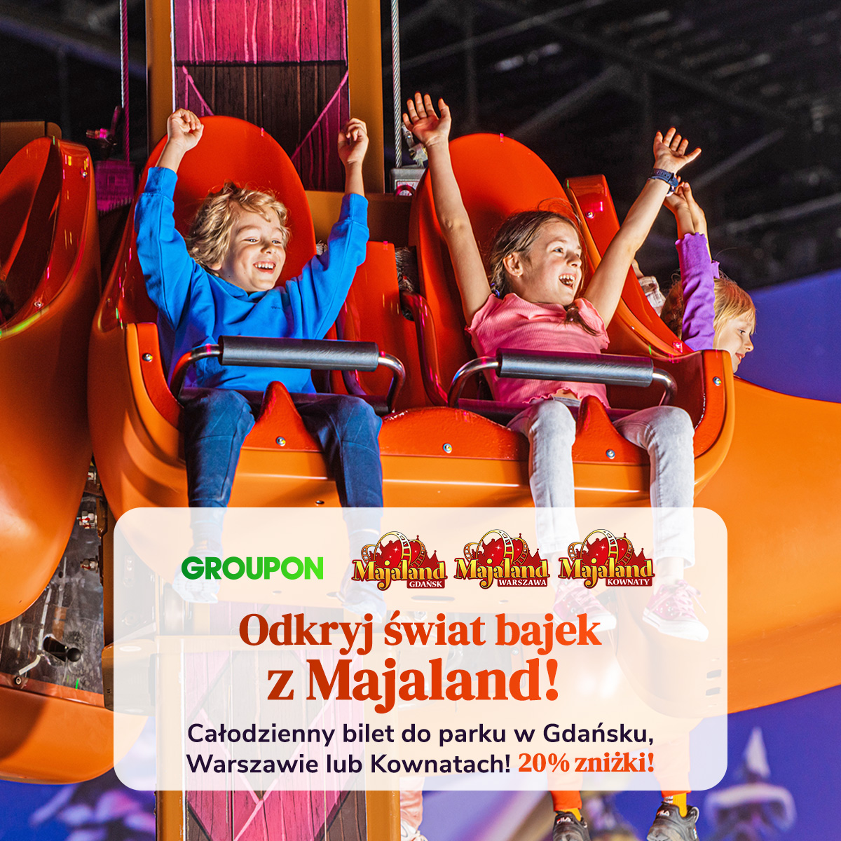 Groupon - 🇵🇱🎠 Majaland – Całodniowa zabawa od 98 zł! 🌈 ... | Facebook