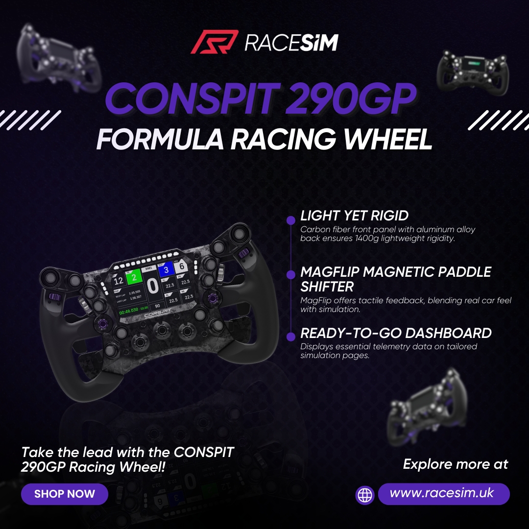 Race - 🏎️ Dominate the track with the CONSPIT 290GP Racing Wheel! 🌟 ...