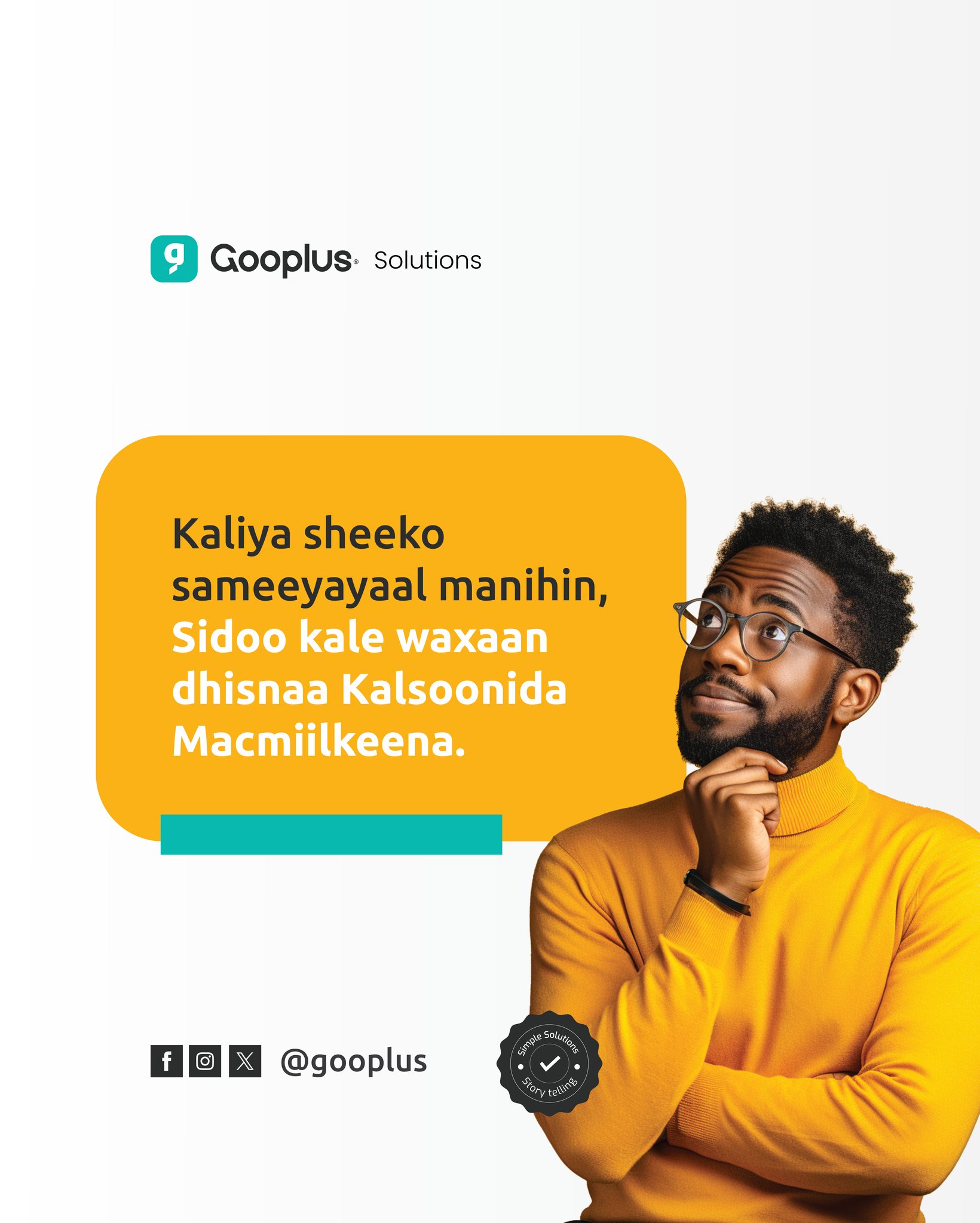 Gooplus - #2025goals Hiigsigeenu waa dhisida kalsooni sedax-geesood ah ...