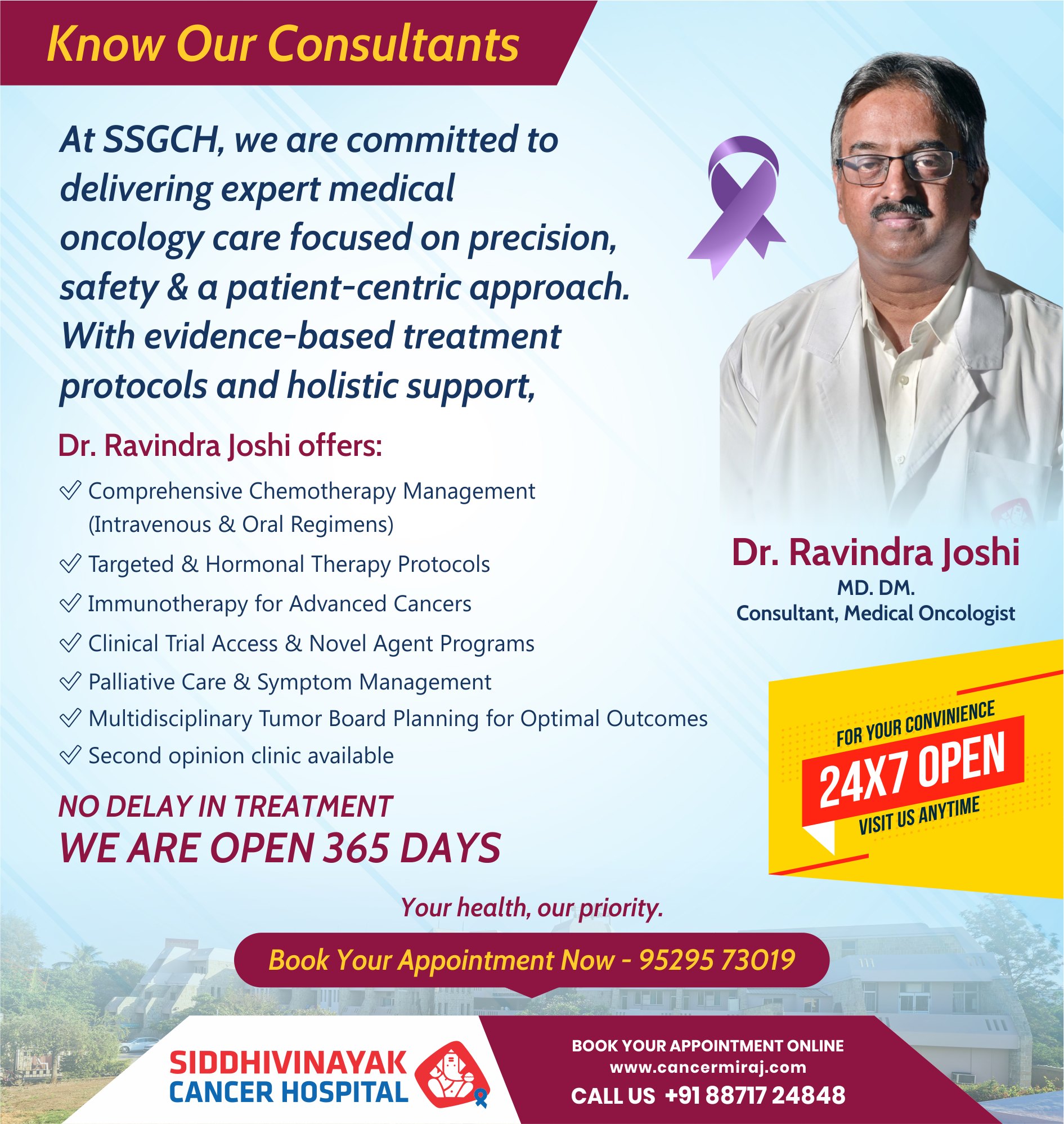 Shri - 🩺 Meet Our Consultant - Dr. Ravindra Joshi 🎗 Consultant, Medical ...