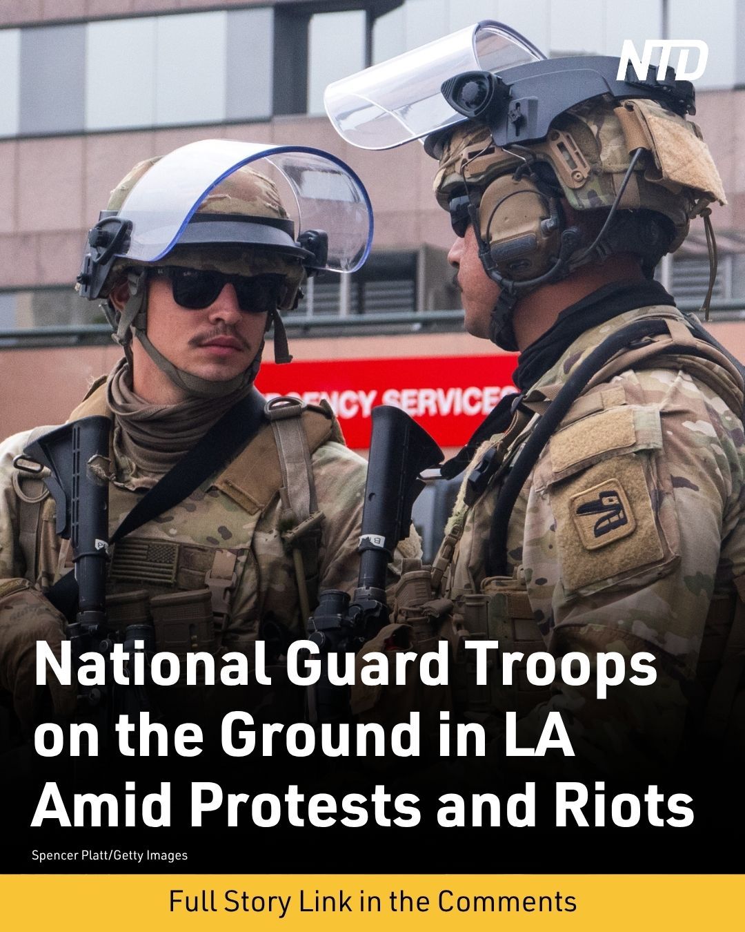 NTD - National Guard troops were confirmed to be in Los Angeles after ...