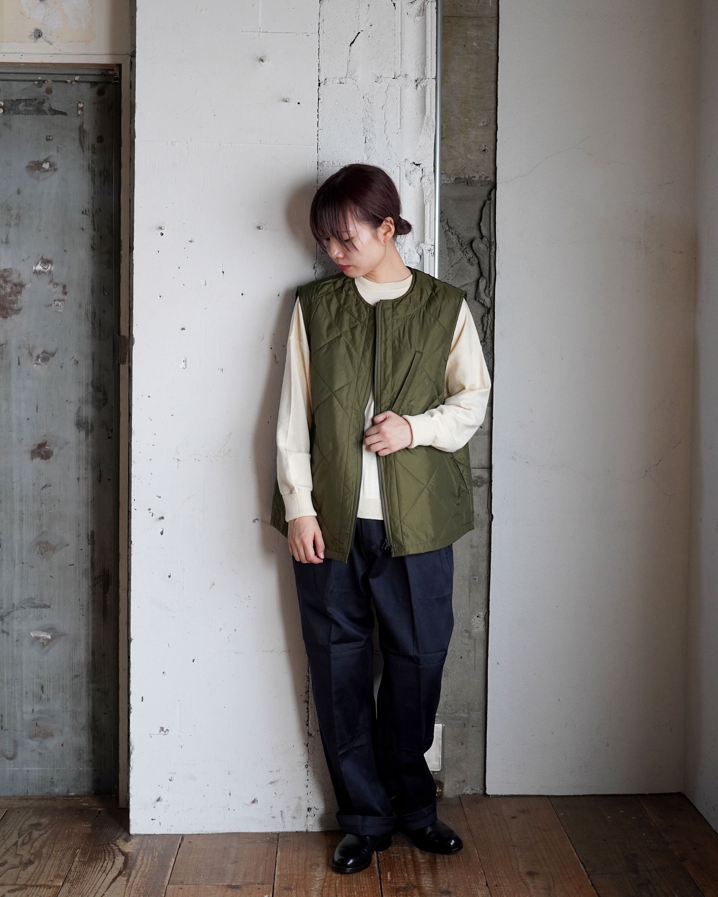 BRENA quilting hood vest 信頼のBRENAより届いたキルティングベスト 