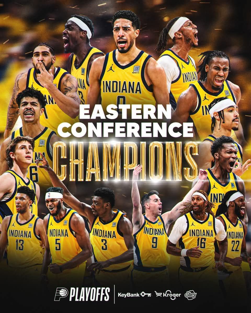 EASTERN CHAMPION 🏆 Indiana Pacers Crowned 2025 Eastern Conference