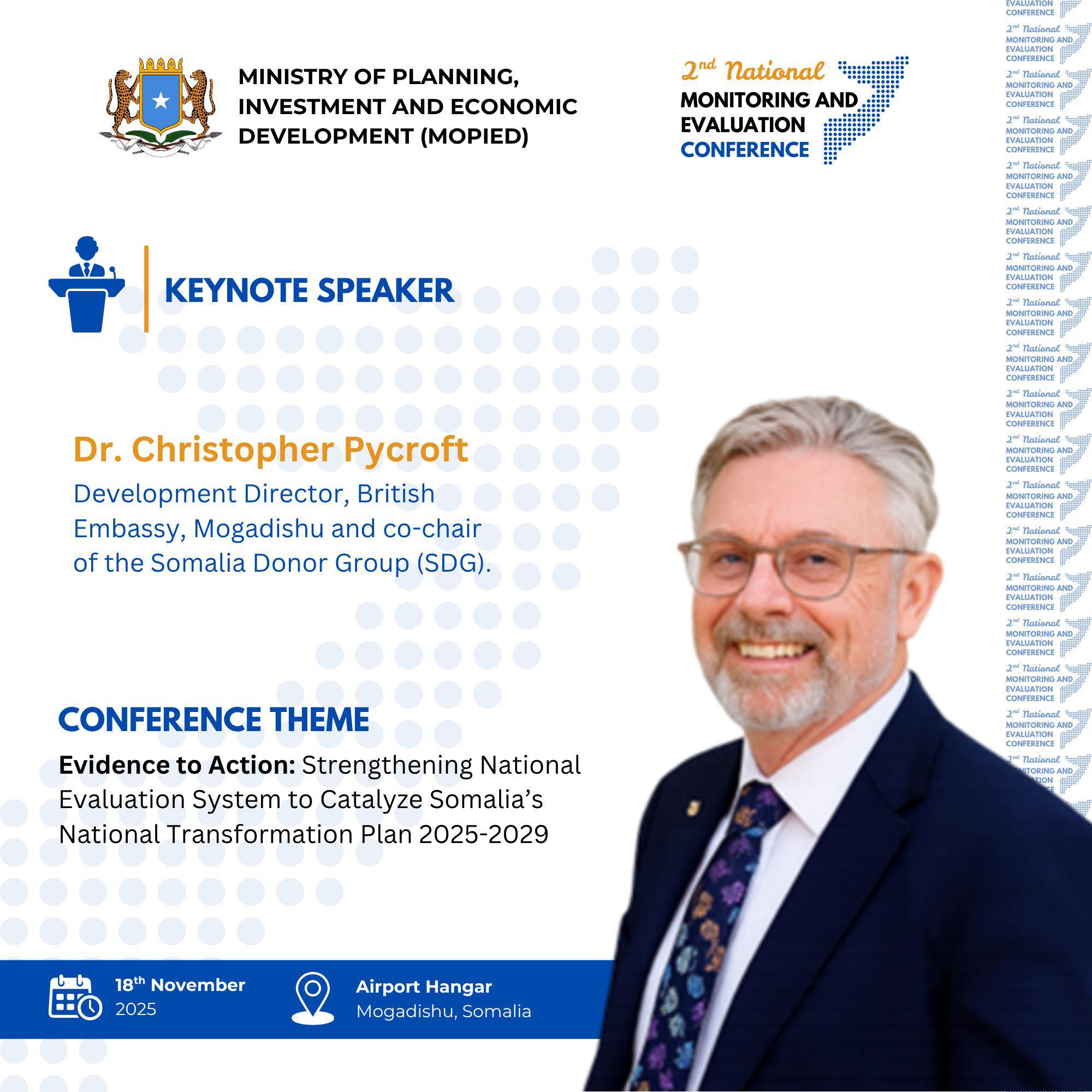 Dr. Christopher Pycroft, Agaasimaha Horumarinta ee Safaaradda ...