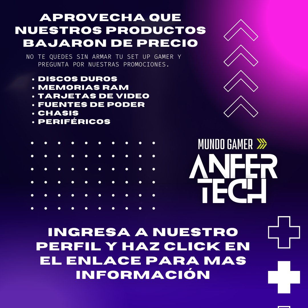 Anfer Tech - No te quedes sin armar tu set-up gamer.🖥🎮 .... | Facebook