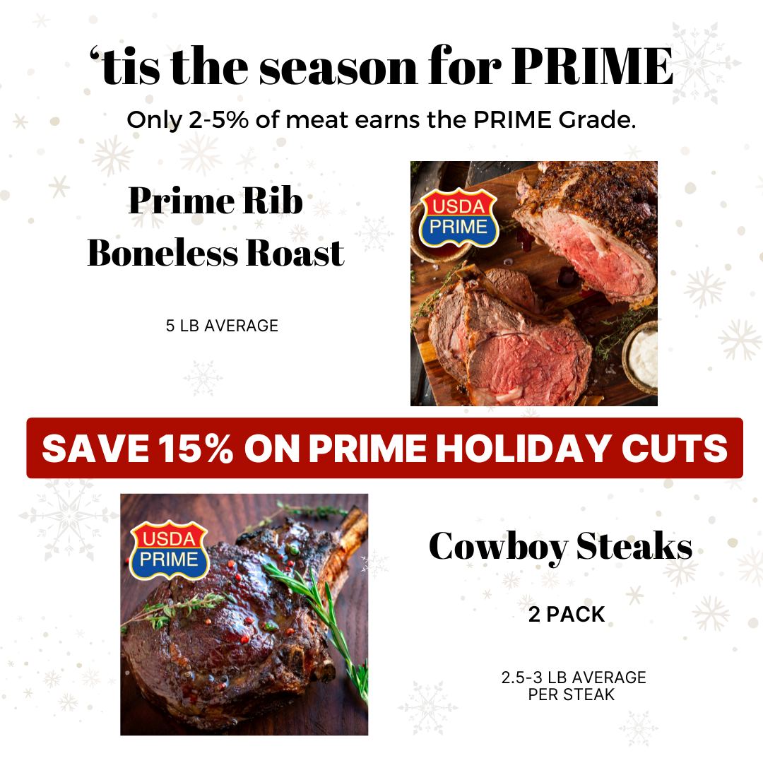 Angus - 🥩 This Holiday, Treat Your Table! 🥩 USDA Prime cowboy ...
