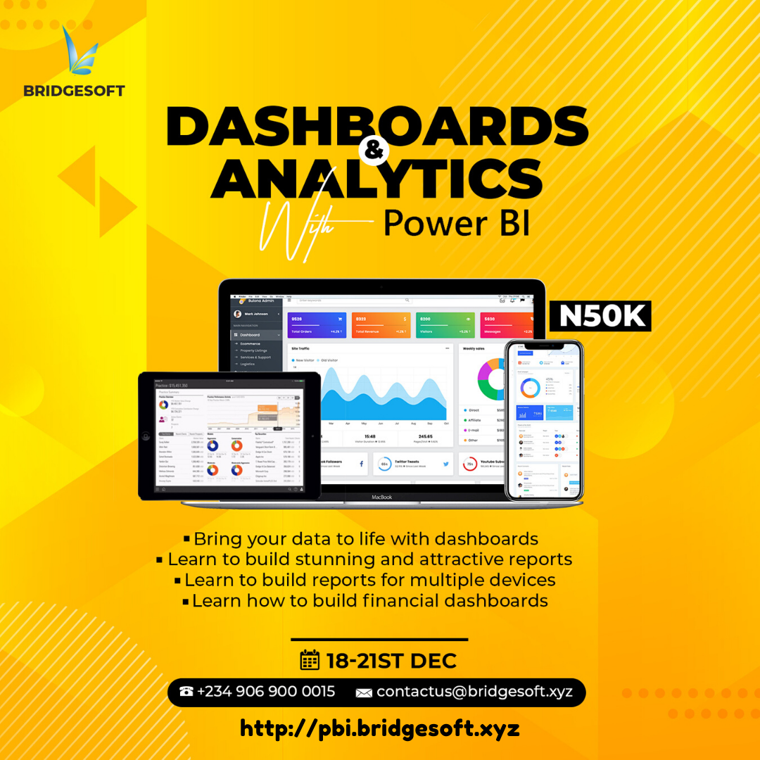 BridgeSoft - PowerBI Dashboard & Analytics Bootcamp Come...