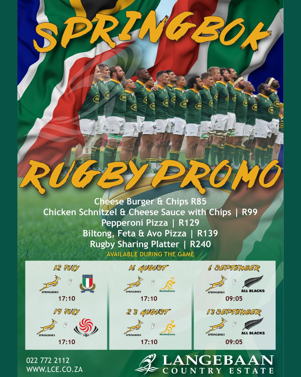 Langebaan - 🏉 Springbok Fever at Langebaan Country Estate! Join us for ...
