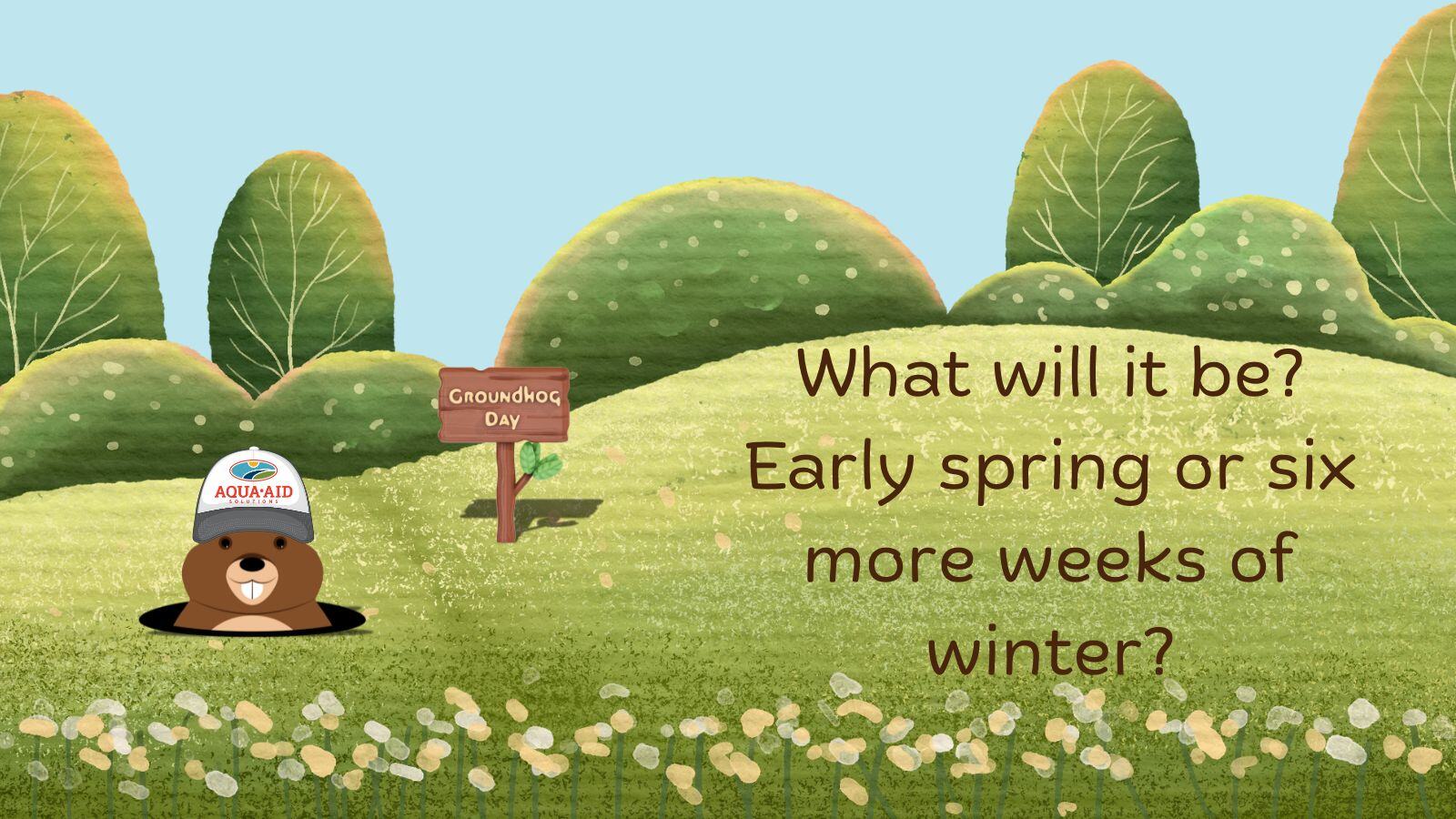 AQUA - Happy Groundhog Day! 🌞🌨️ That awkward moment when a rodent has ...