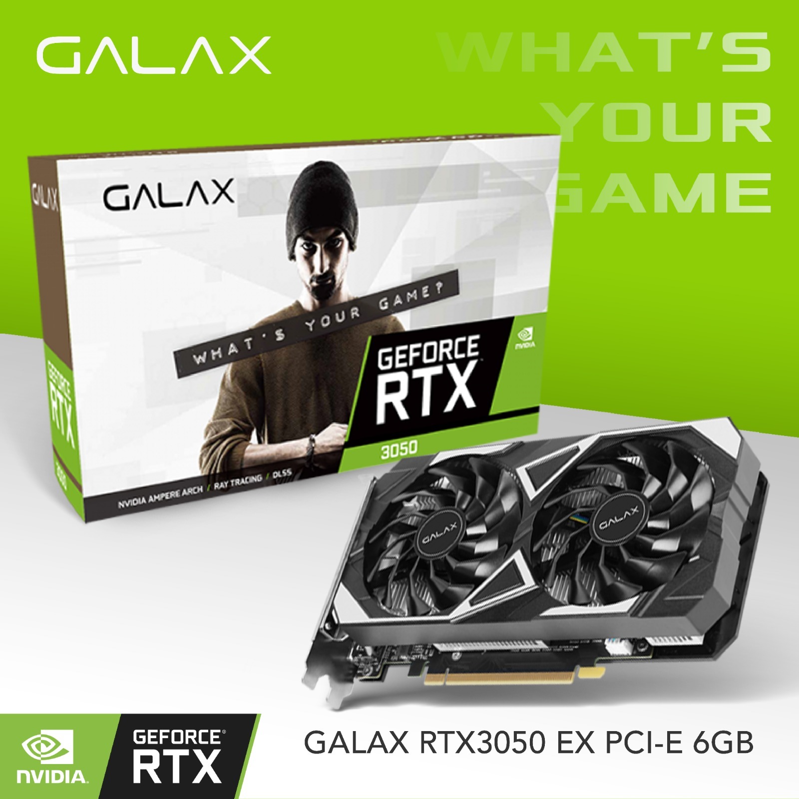 How is the performance of the Galax RTX 3050 6gb graphics card?