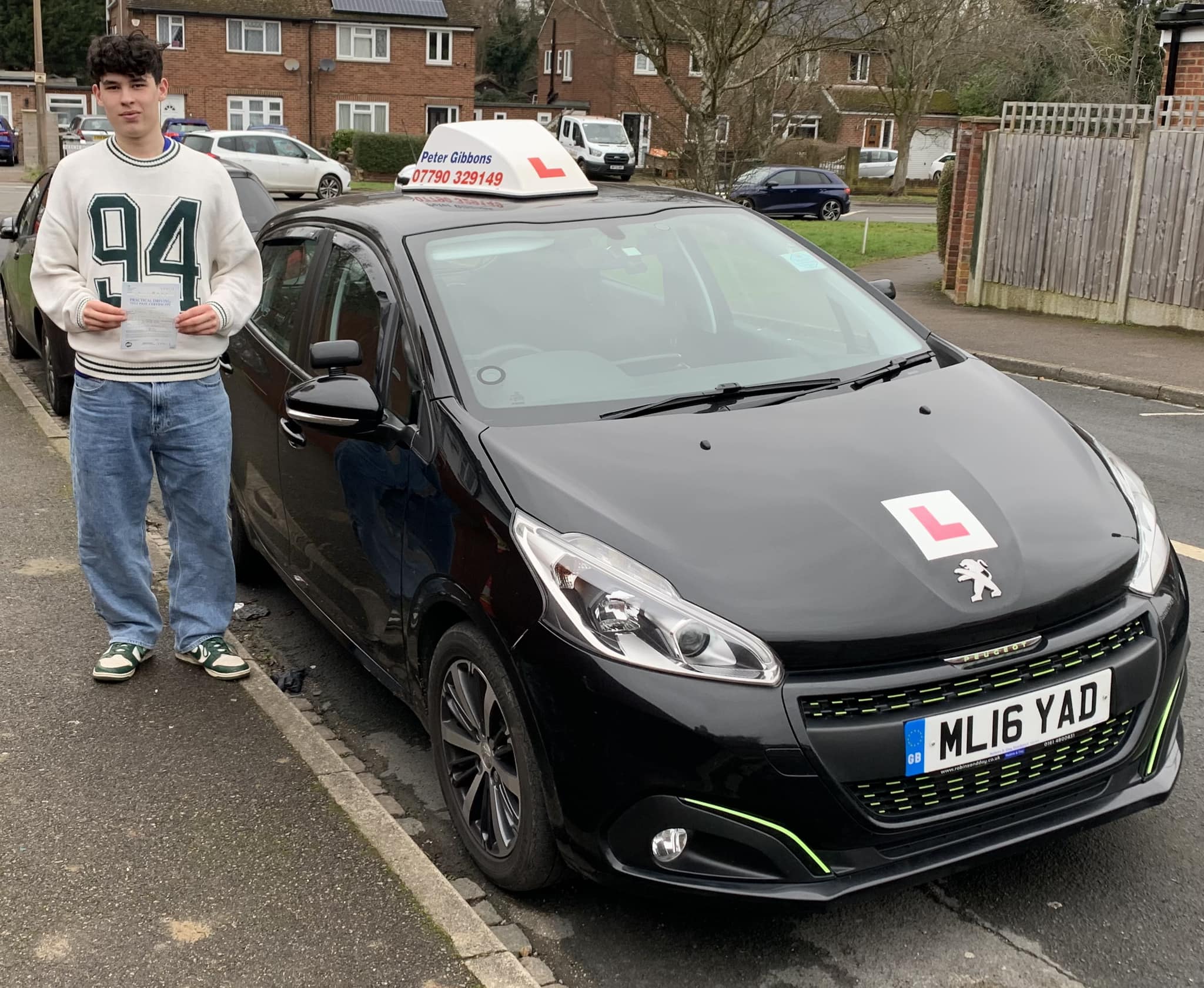 Peter - Congratulations to Gabriel Bachelier on passing his test first ...
