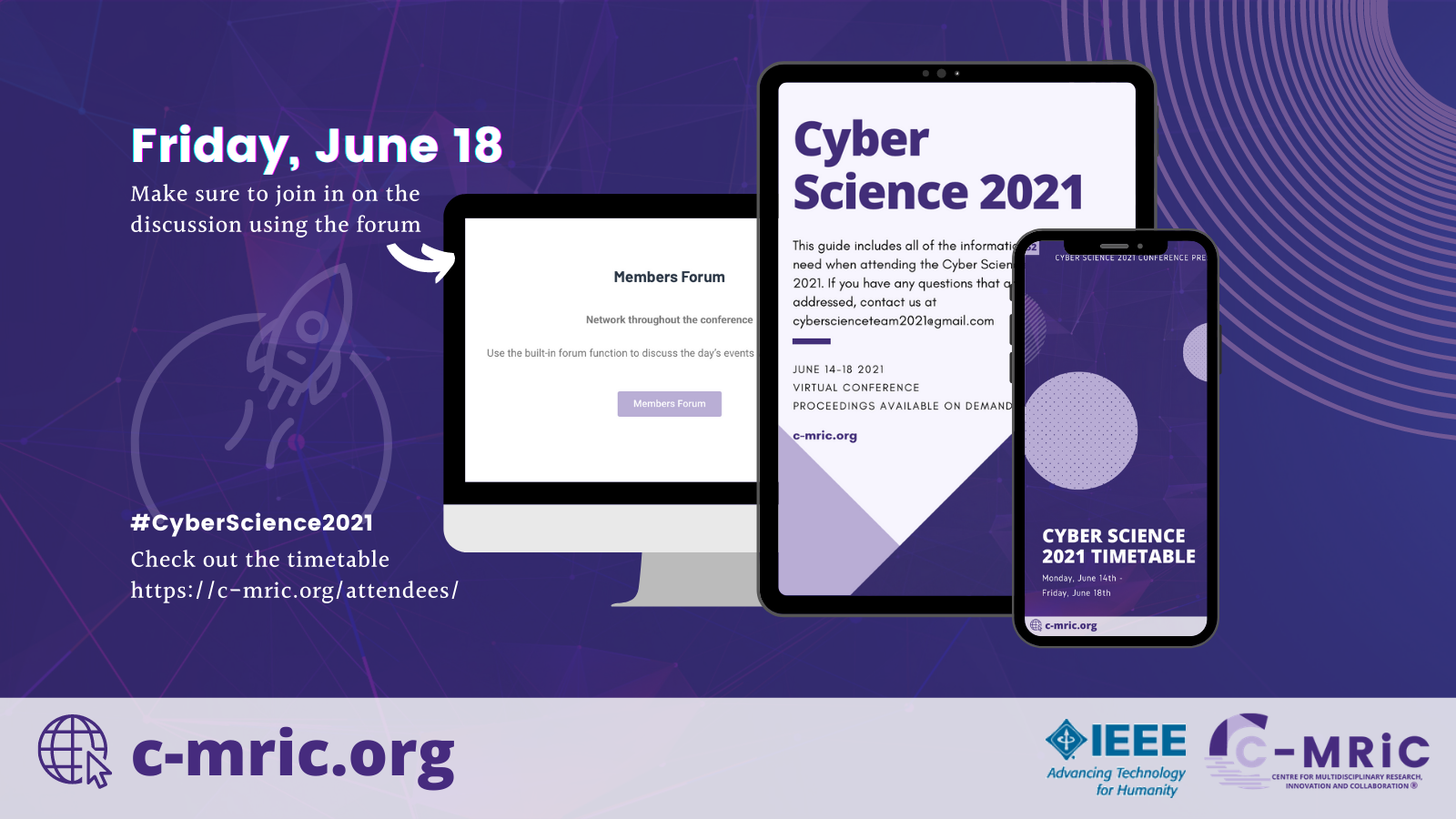 C-MRiC - Have you purchased tickets for this year's #CyberScience2021 ...