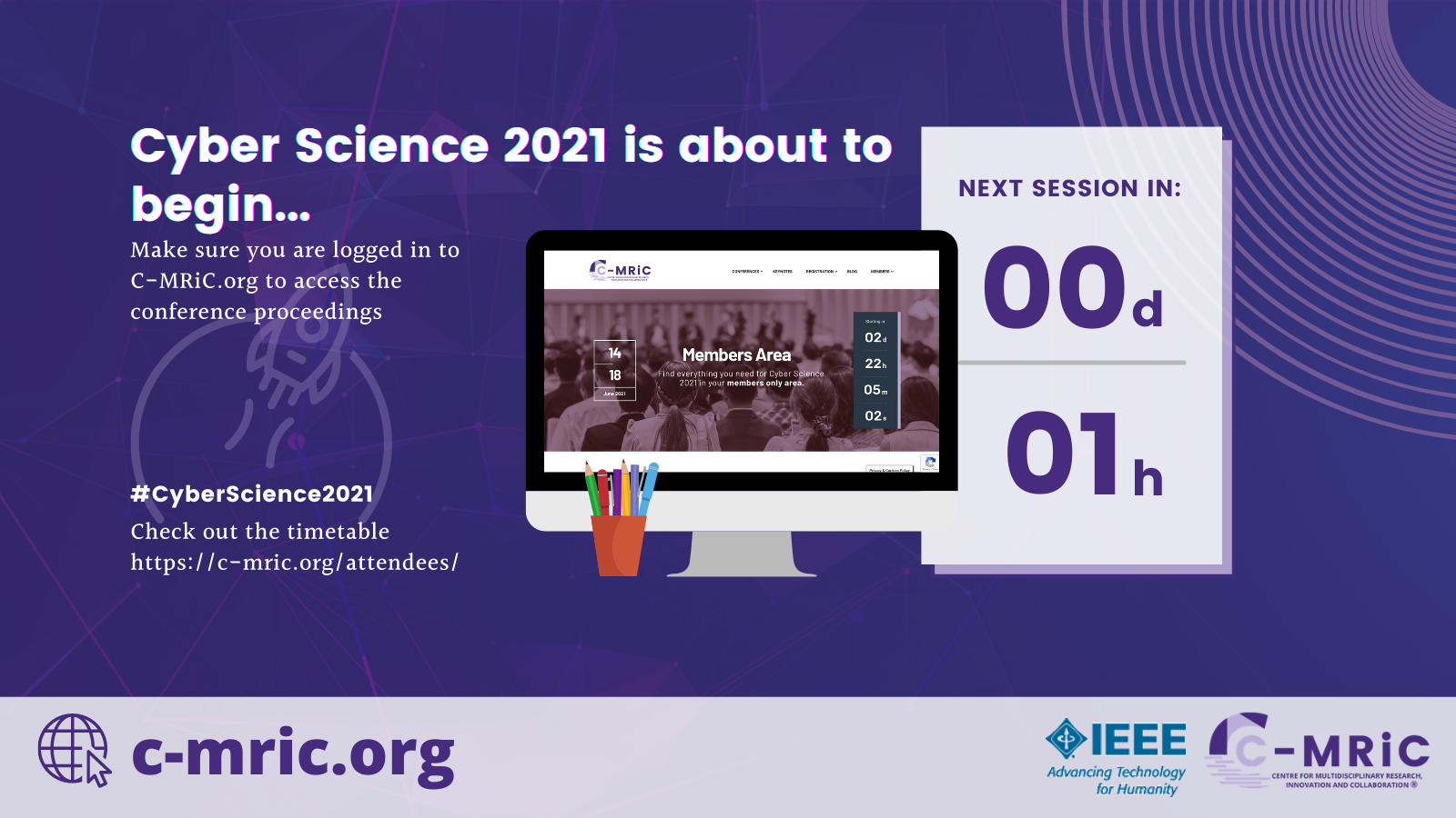 C-MRiC - Have you purchased tickets for this year's #CyberScience2021 ...