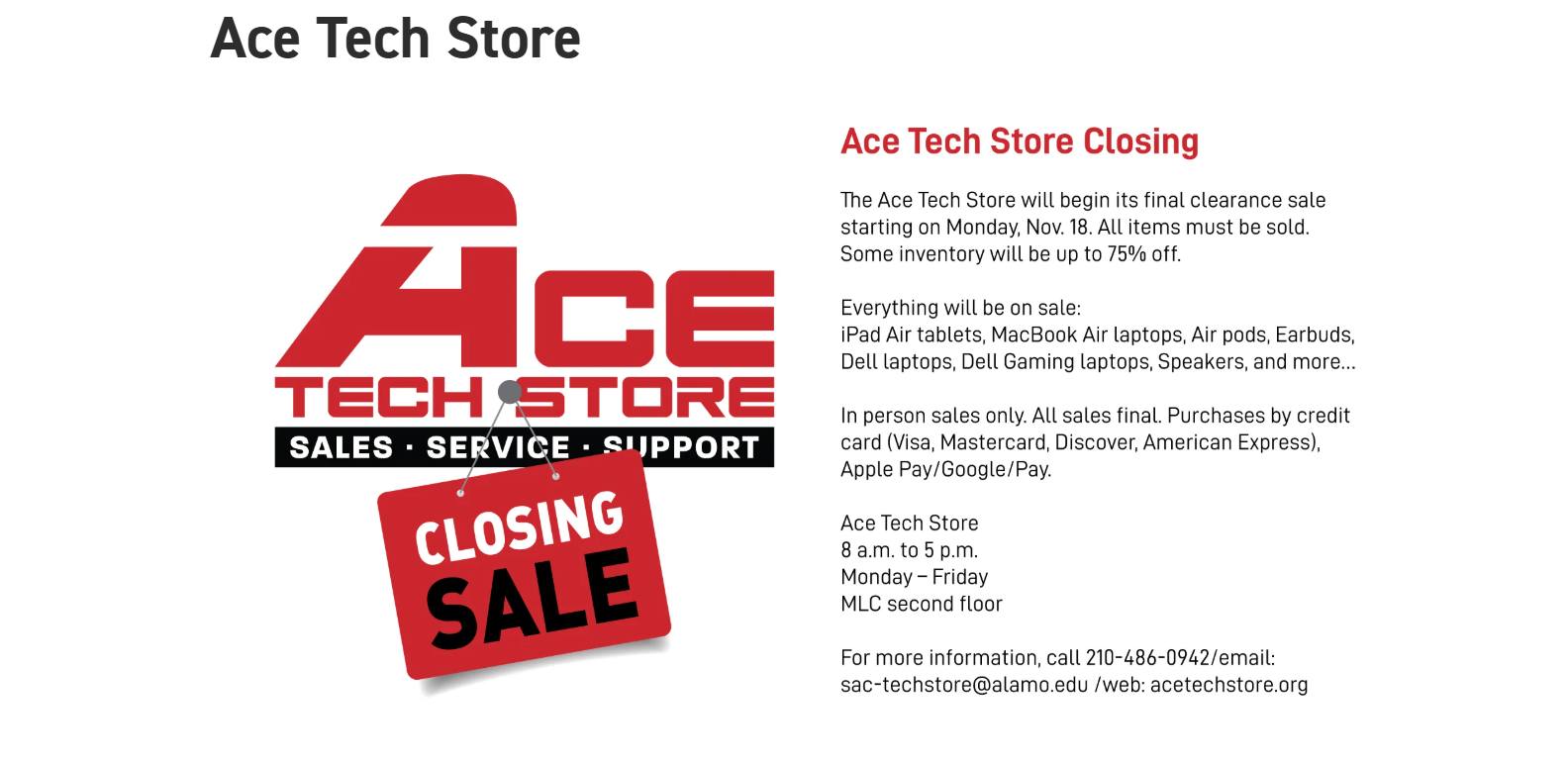 ACE Tech Store | San Antonio TX