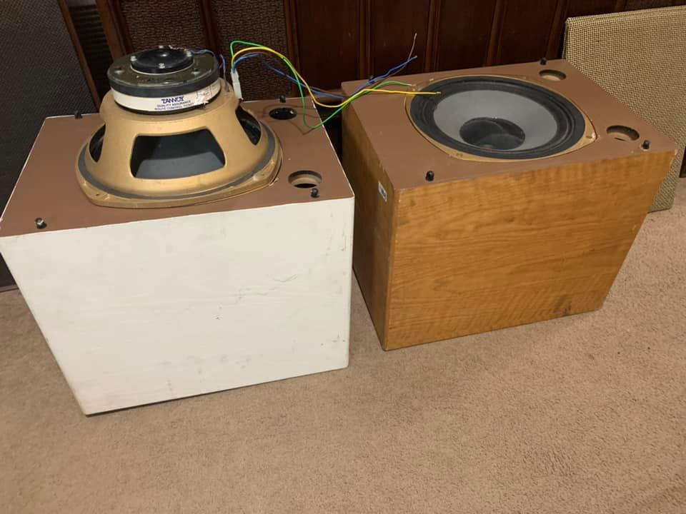 Tannoy Little Gold monitors in Lynx cabinets for sale