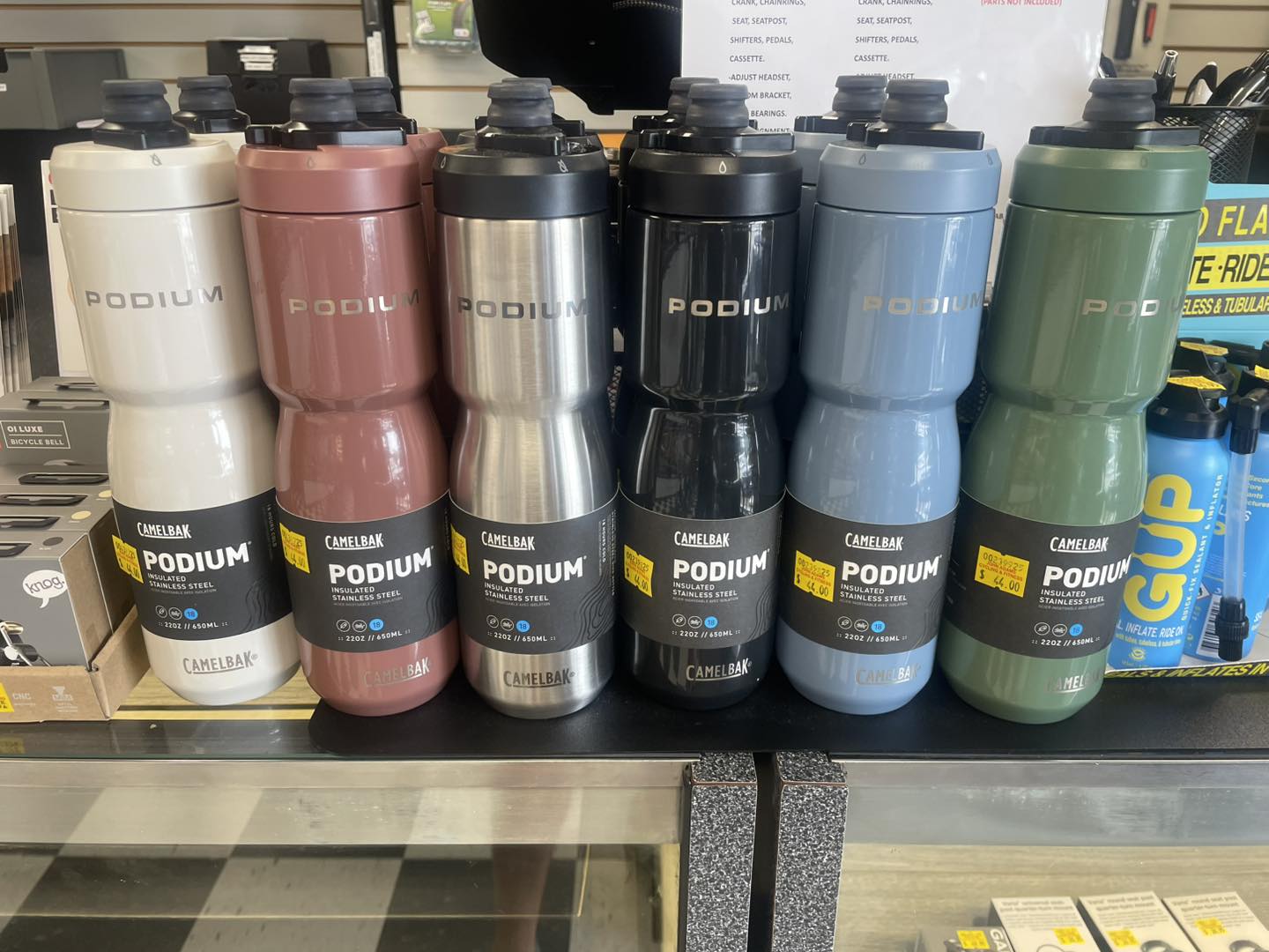 Just Dropped Fresh New CamelBak Podium Stainless Bottles Stays ice cold for hours Hydrate in style this summer with the all-new colored CamelBak Podium stainless steel bottles built
