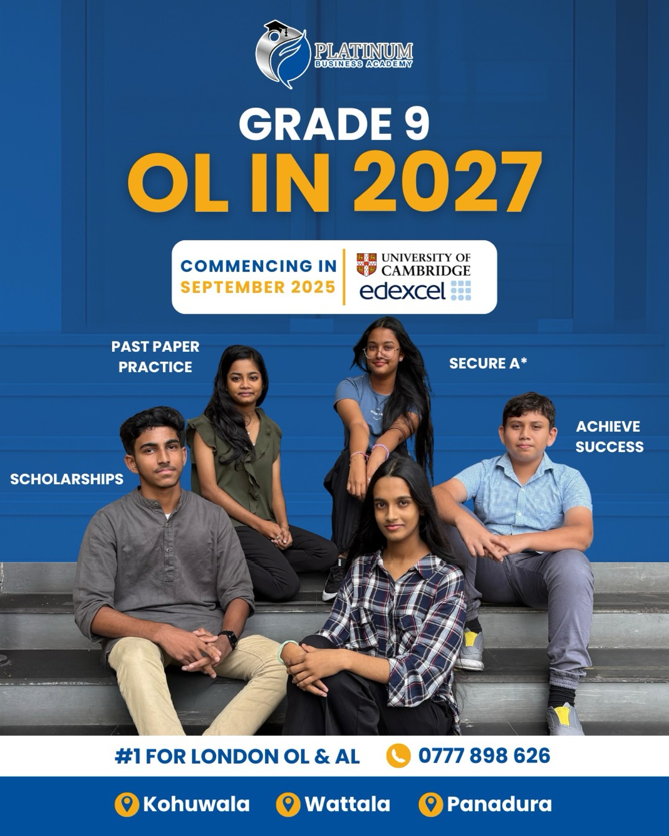 Platinum - Grade 9 (OL in 2027) starts this September 😎 Your journey to ...
