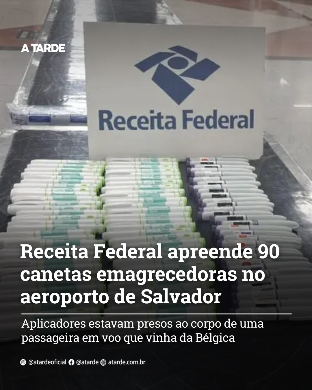 Um medicamento mais potente que o Mounjaro, também usado para acelerar o emagrecimento, foi apreendido pela Receita Federal na noite de quarta-feira, 4, no Aeroporto Internacional de Salvador. Uma passageira trazia presas