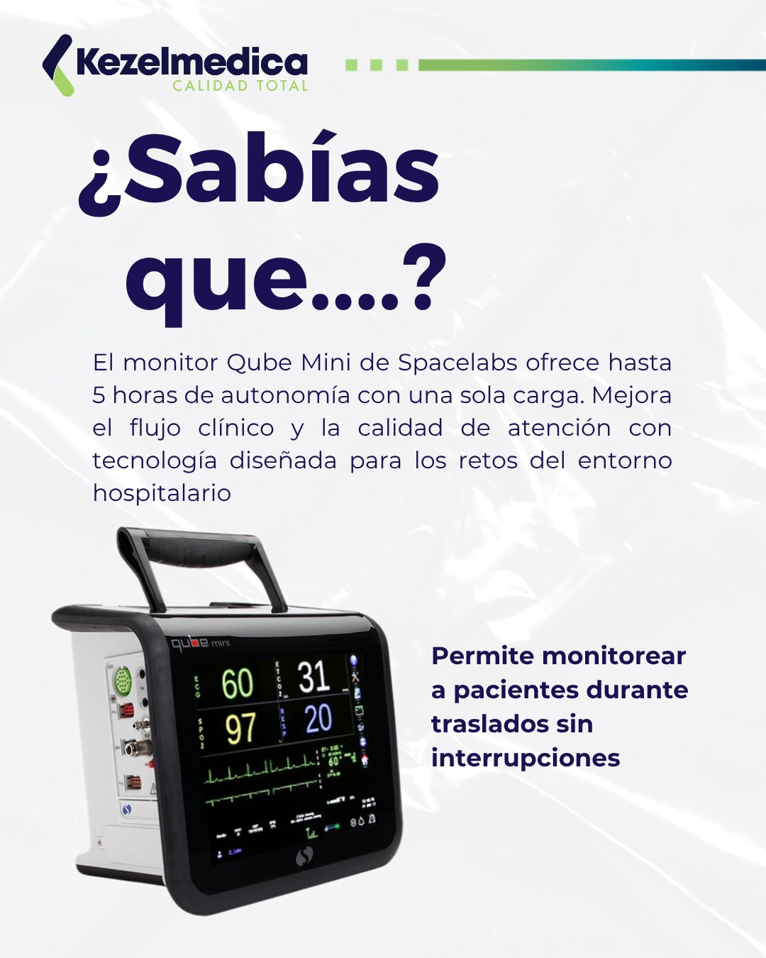 Kezelmedica - 🤔¿Sabías que el Qube Mini permite una monitorización ...
