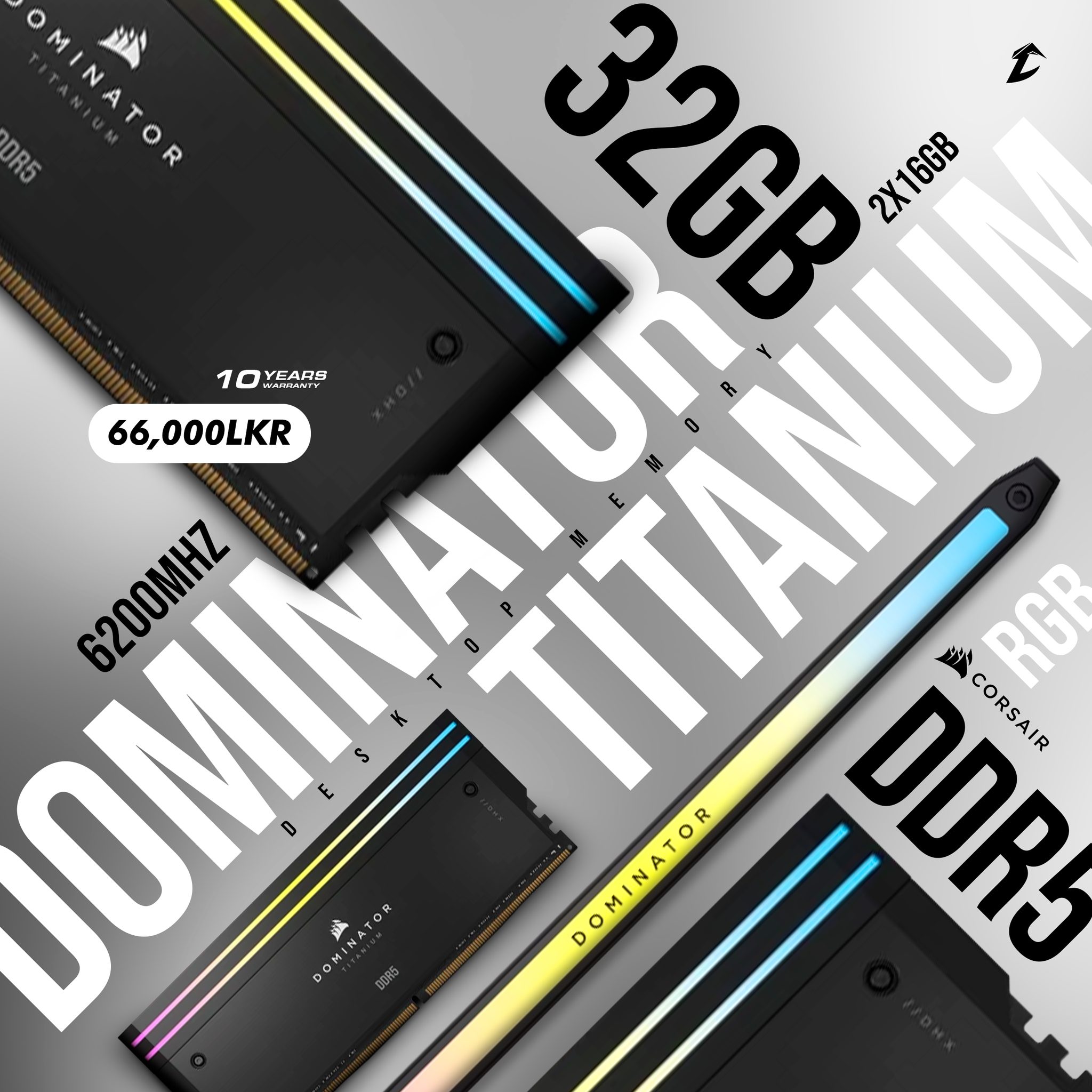 Unleash Elite Performance!? CORSAIR DOMINATOR TITANIUM RGB 32GB 
