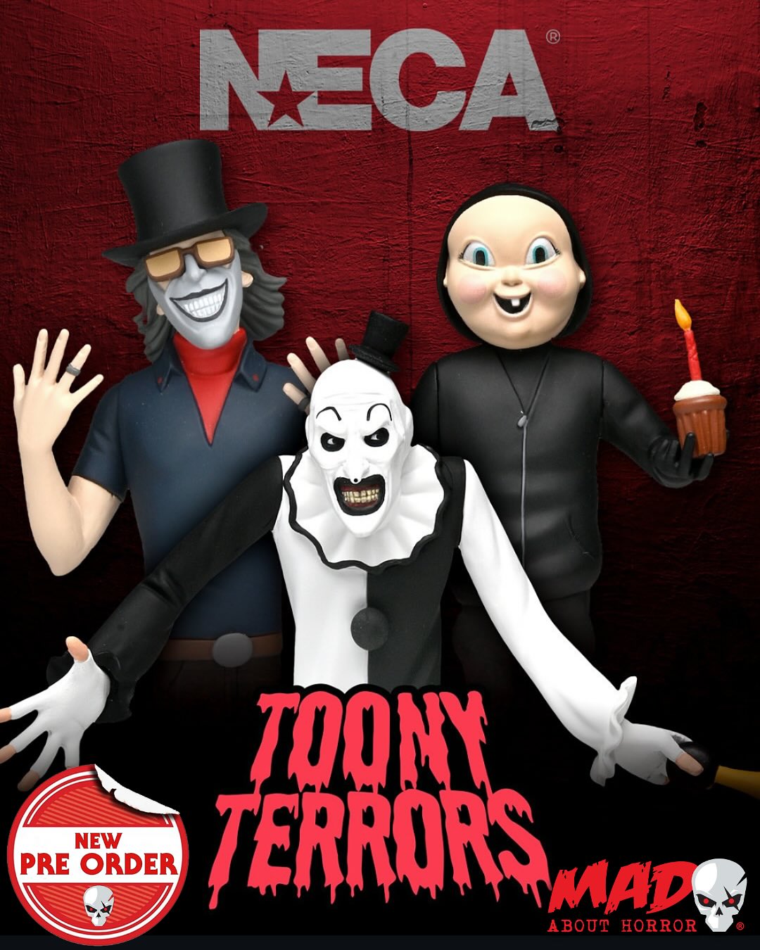 🔪 New NECA Toony Terrors available for pre-order! Terrifier's Art
