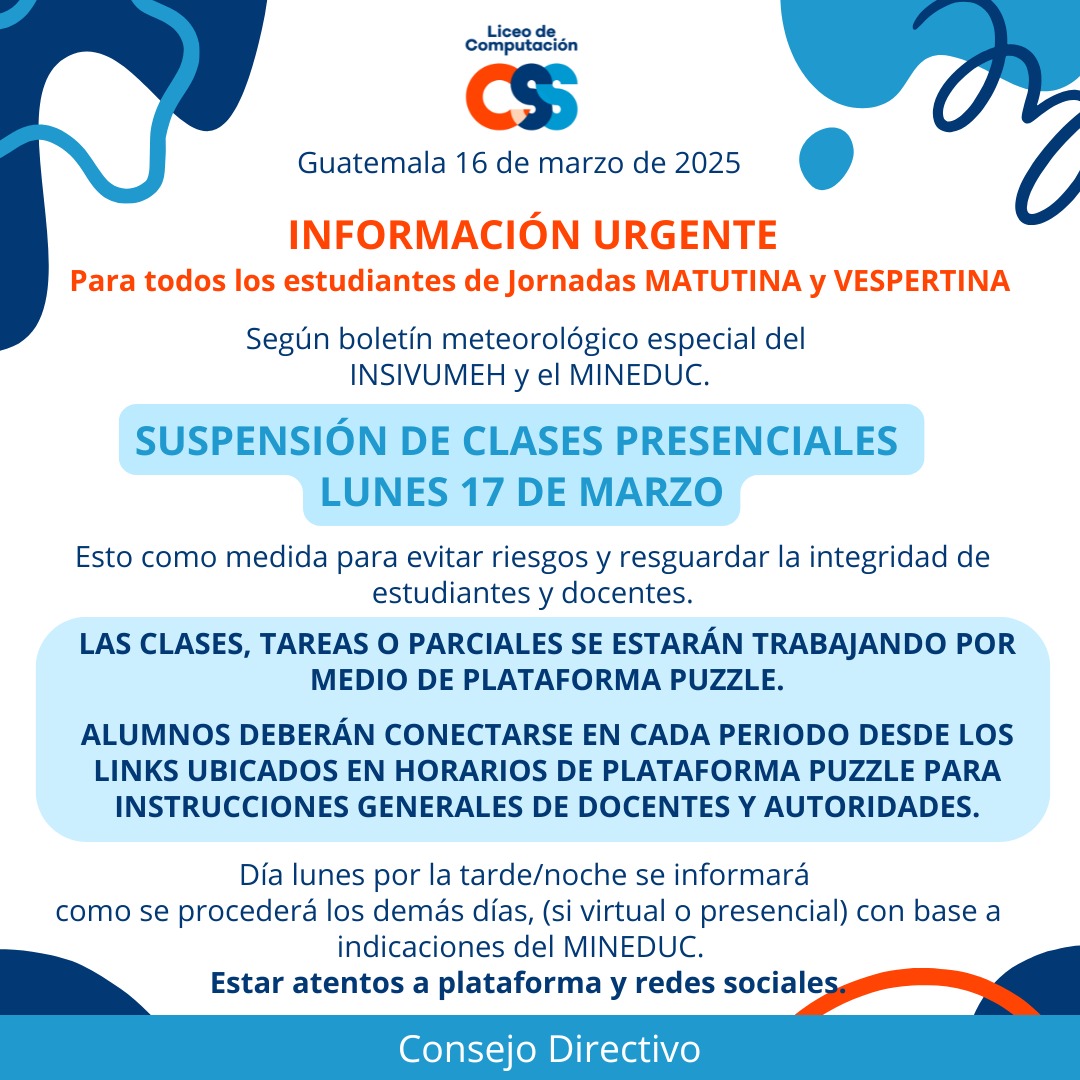 Liceo de Computación CSS Zona 18 | Guatemala City