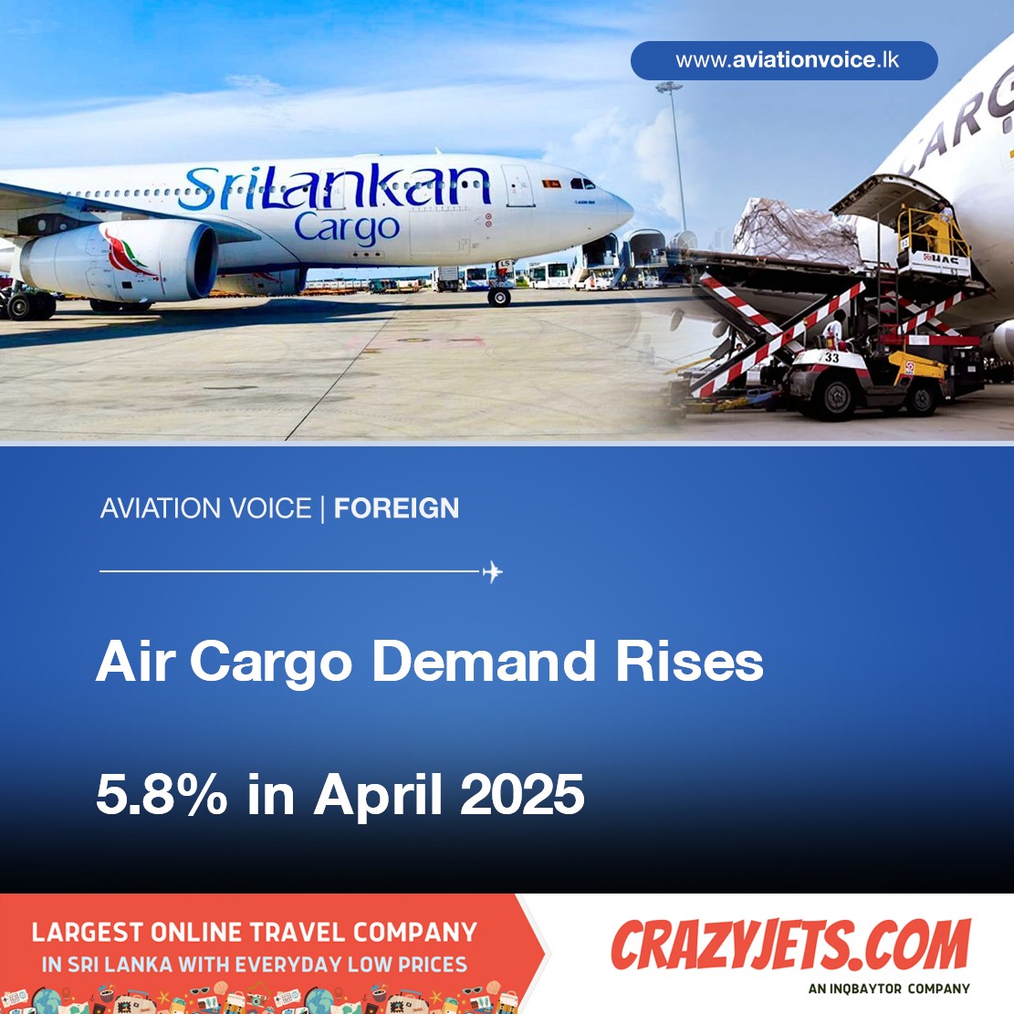 Aviation - Air Cargo Demand Rises 5.8% in April 2025 The International ...
