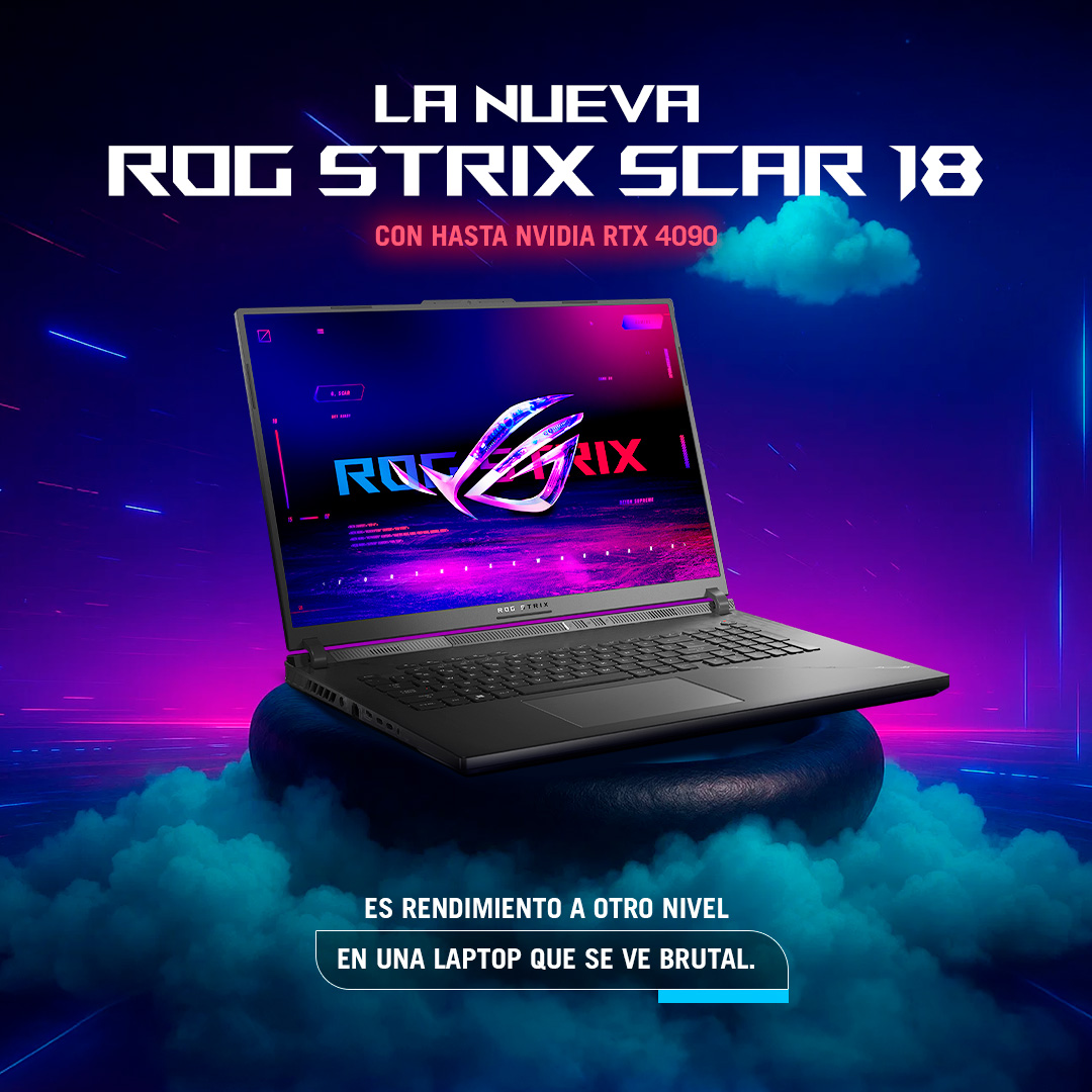 ASUS - El ROG Strix Scar 18 incorpora una GPU NVIDIA RTX 4090, perfecta ...