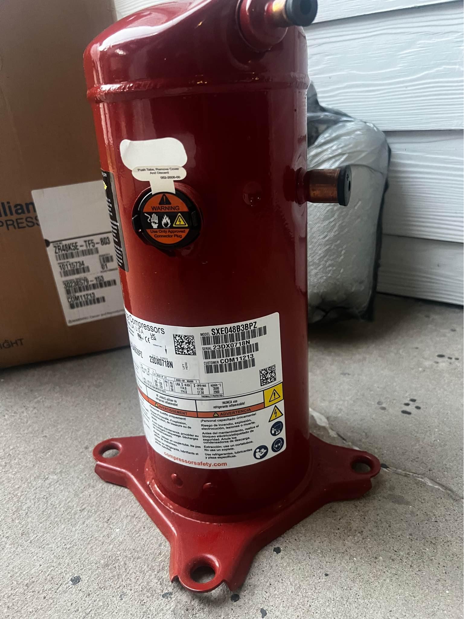 Alliance Compressor (R22) 4Ton for sale - Air Compressors - Arlington ...