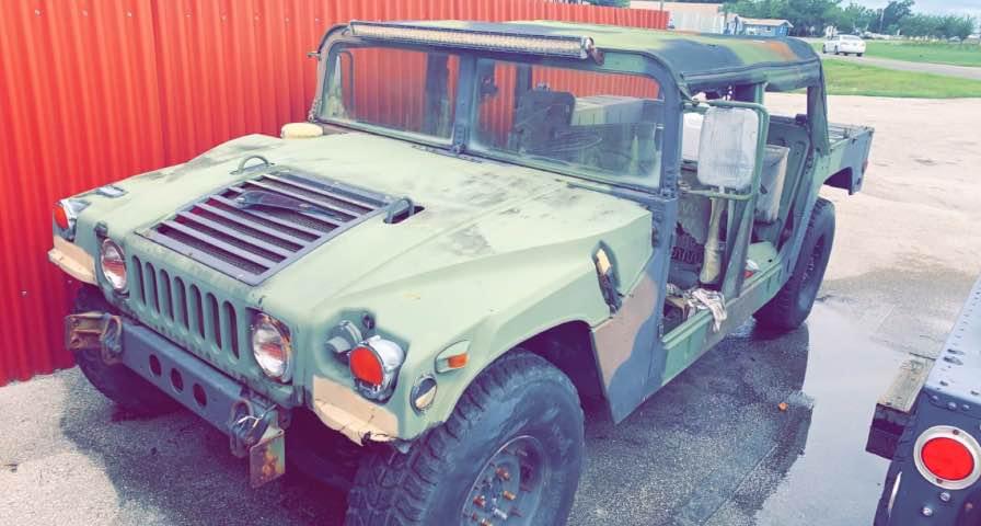 1986 military COMPLETE ROLLING CHASSIS Humvee Army Jeep 4x4 off road ...
